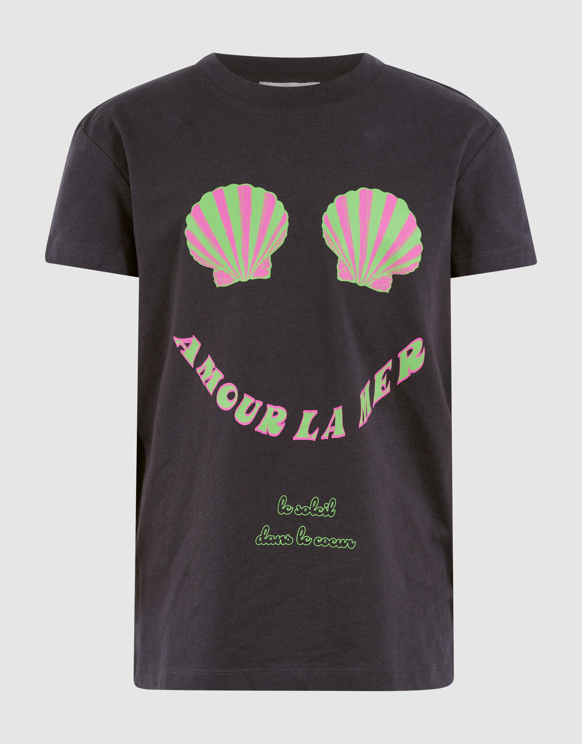 La Mer Artwork T-shirt Dunkelgrau SHOEBY GIRLS