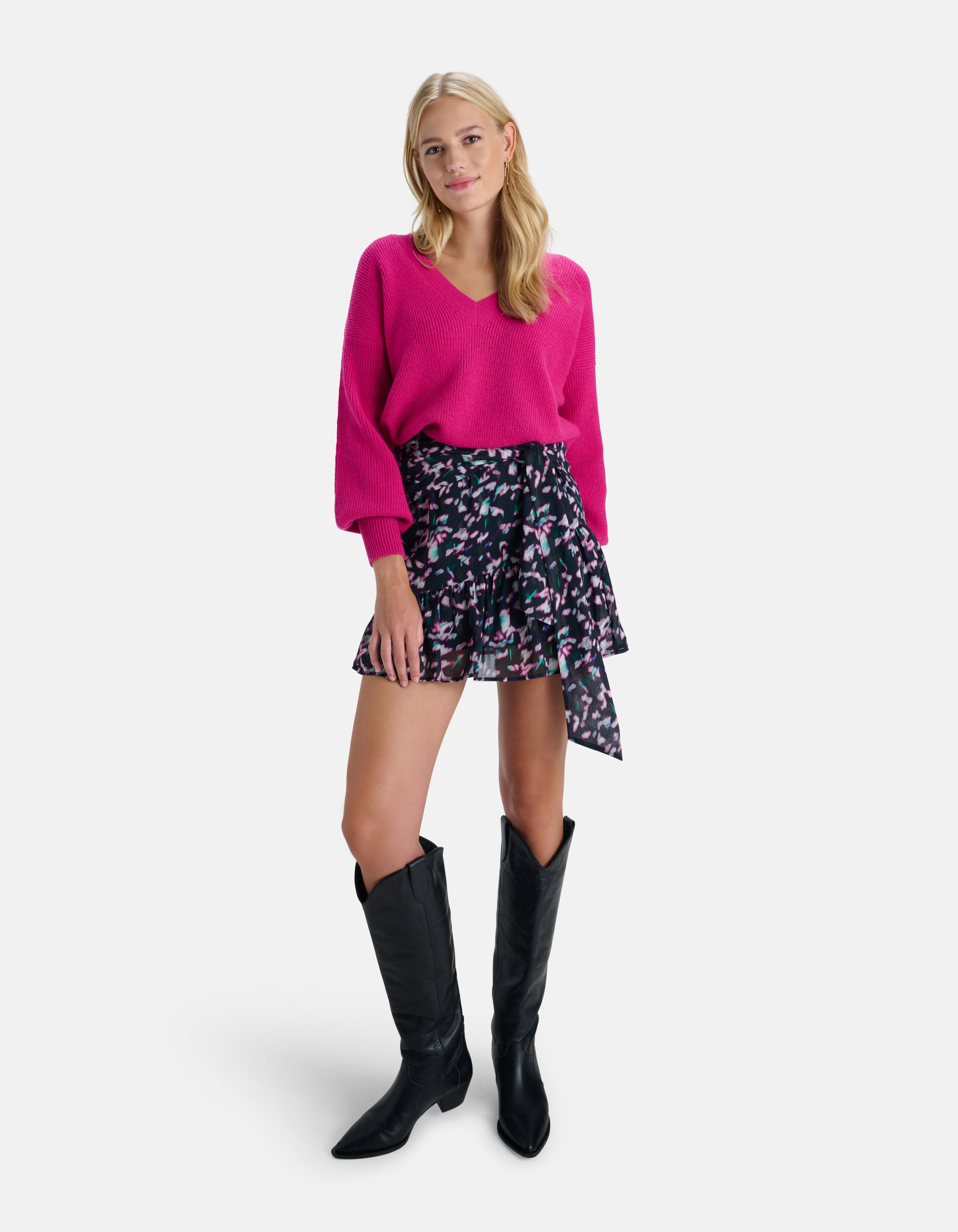 Rock mit abstraktem Druck SHOEBY WOMEN