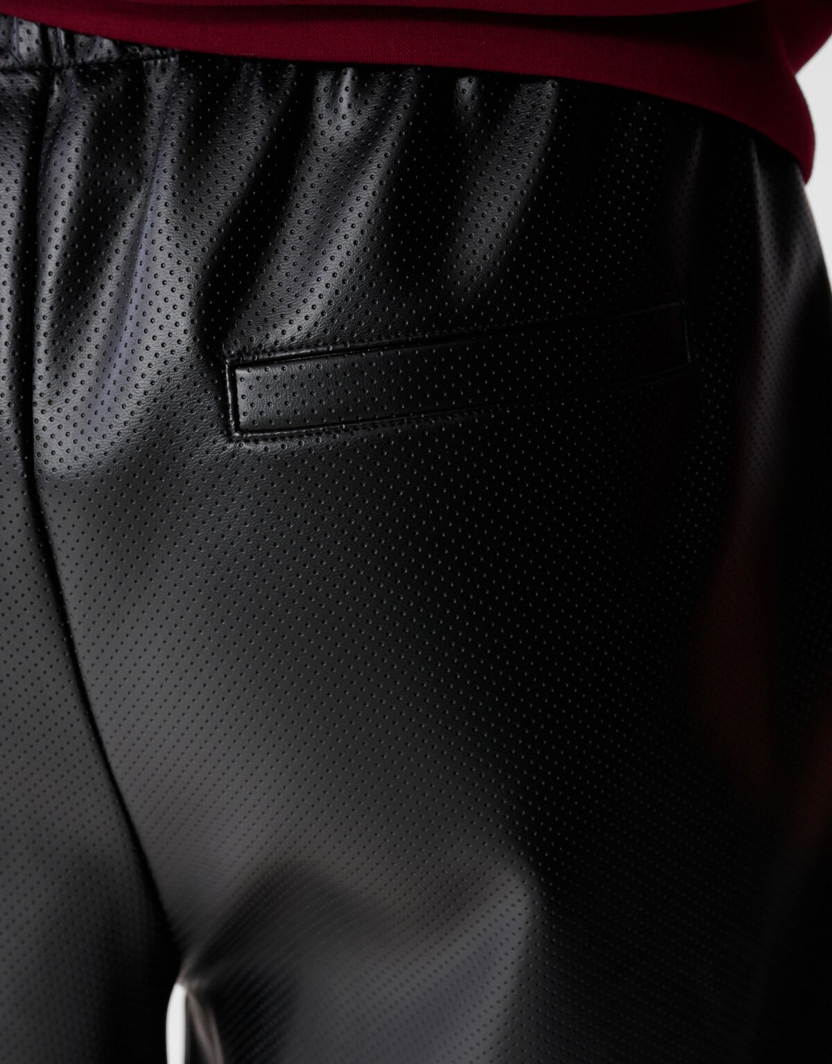 Relaxed Fit Vegane Leder Shorts Schwarz SHOEBY WOMEN