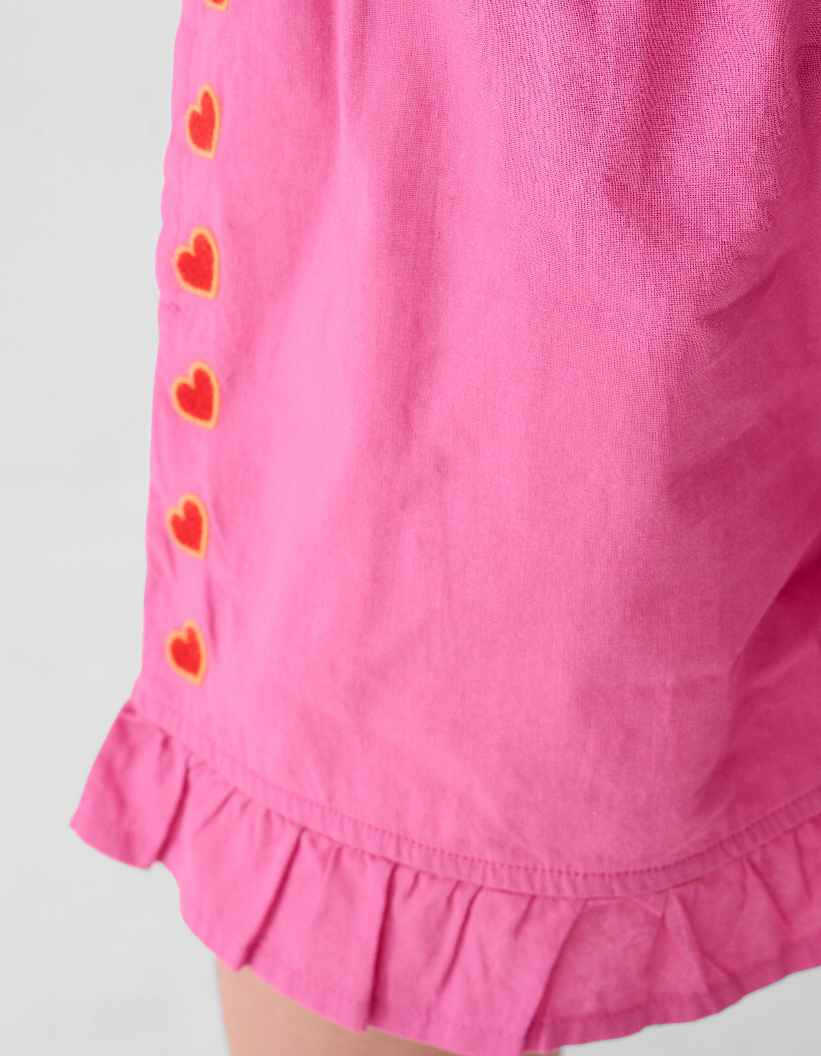 R&uuml;schen-Herz-Shorts Rosa SHOEBY GIRLS