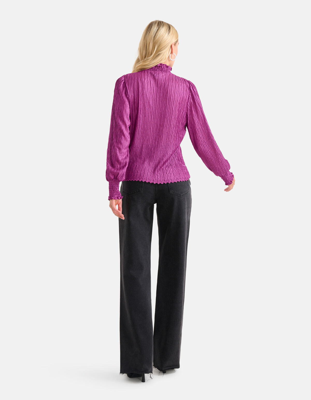 Textur Top Schwarz SHOEBY WOMEN