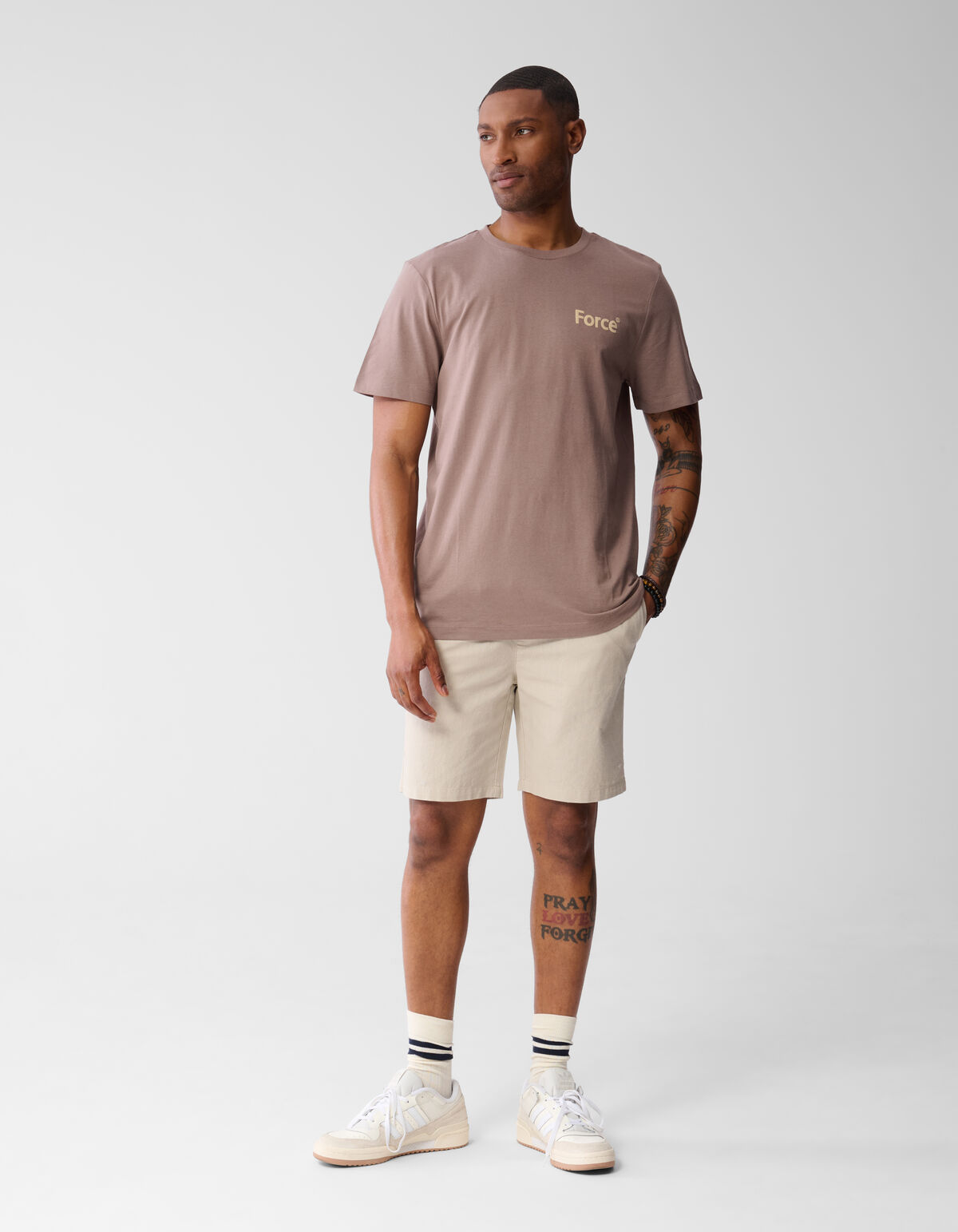 Force T-shirt Hellbraun SHOEBY MEN