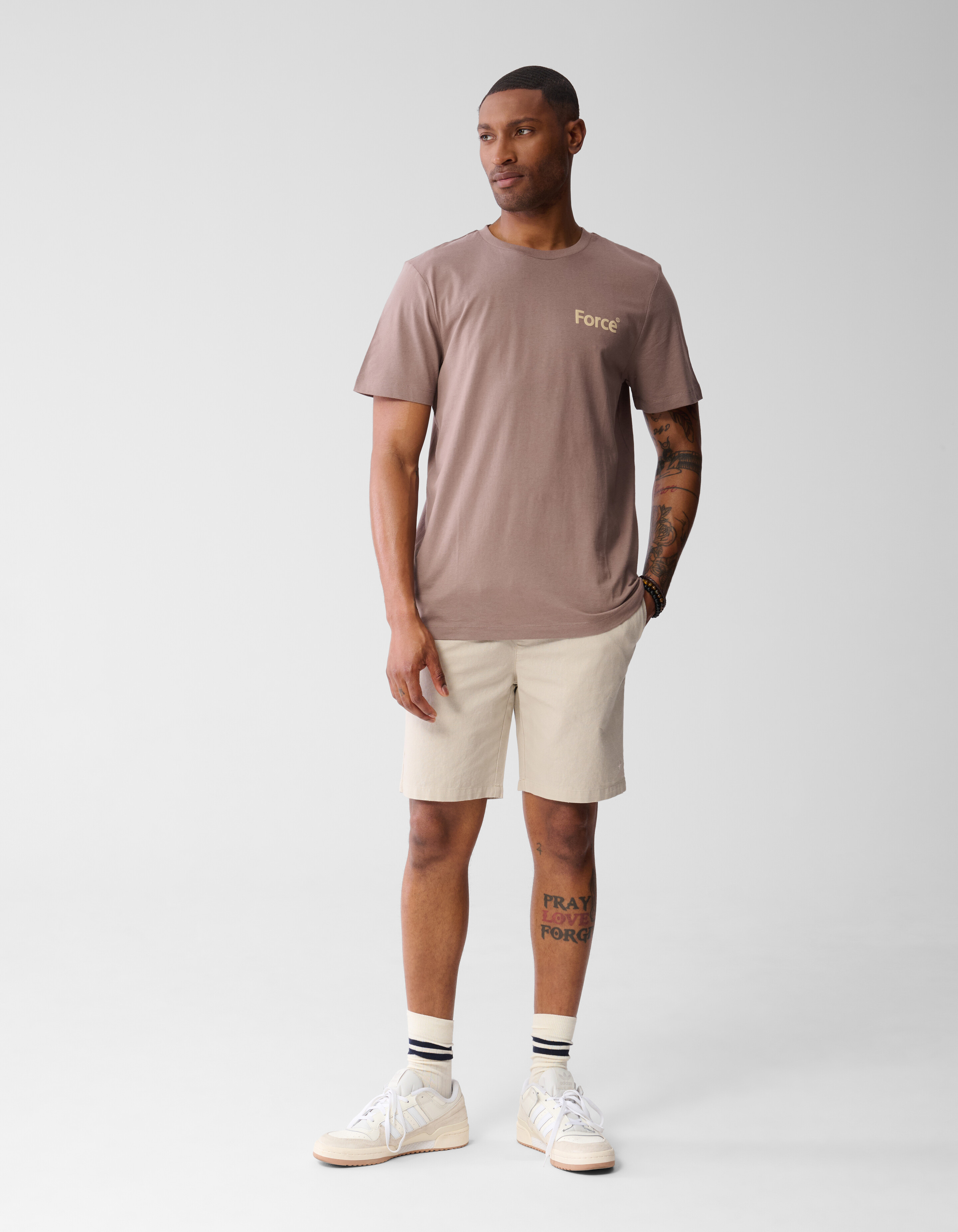 Force T-shirt Hellbraun SHOEBY MEN