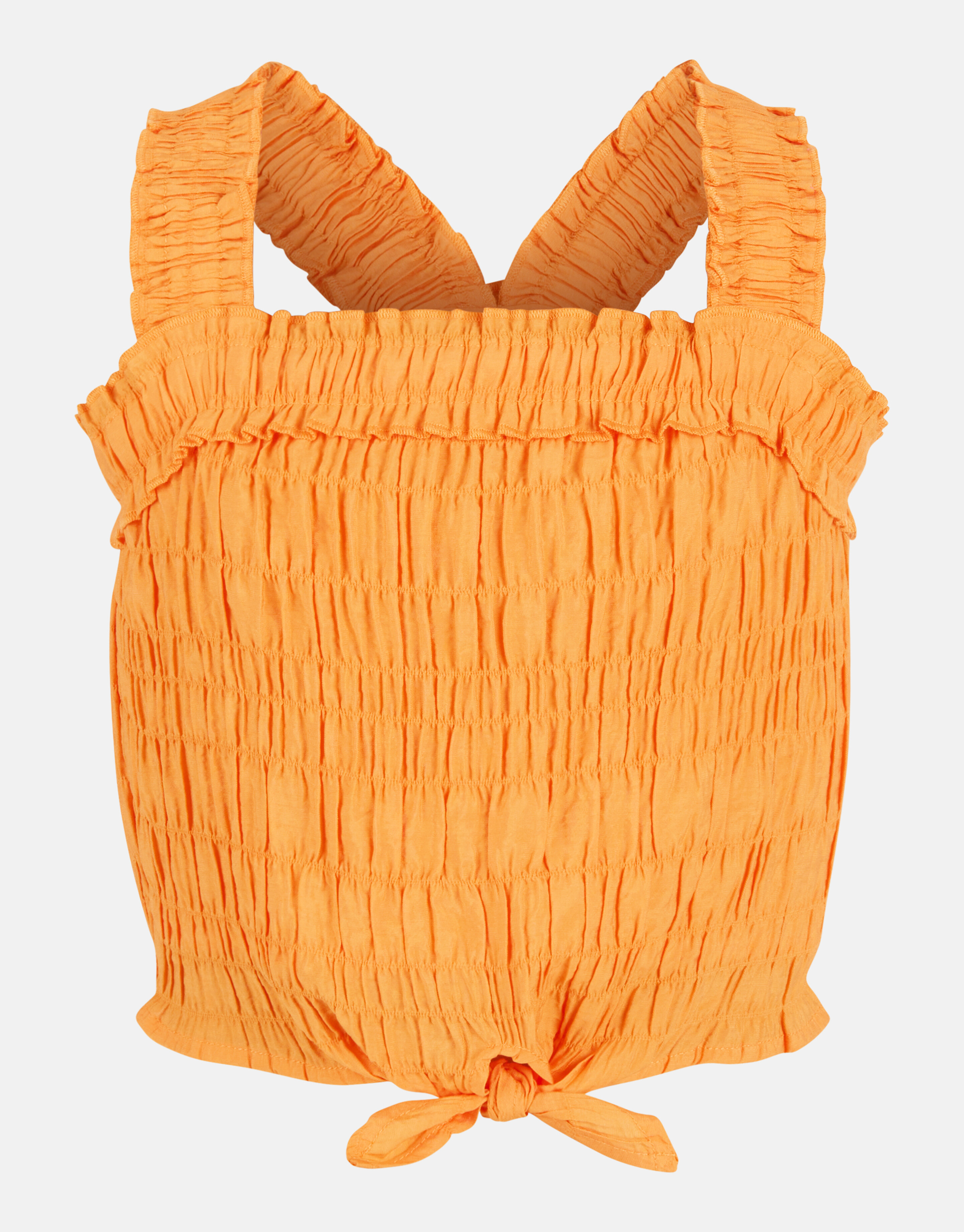 Seersucker-Top Orange SHOEBY GIRLS