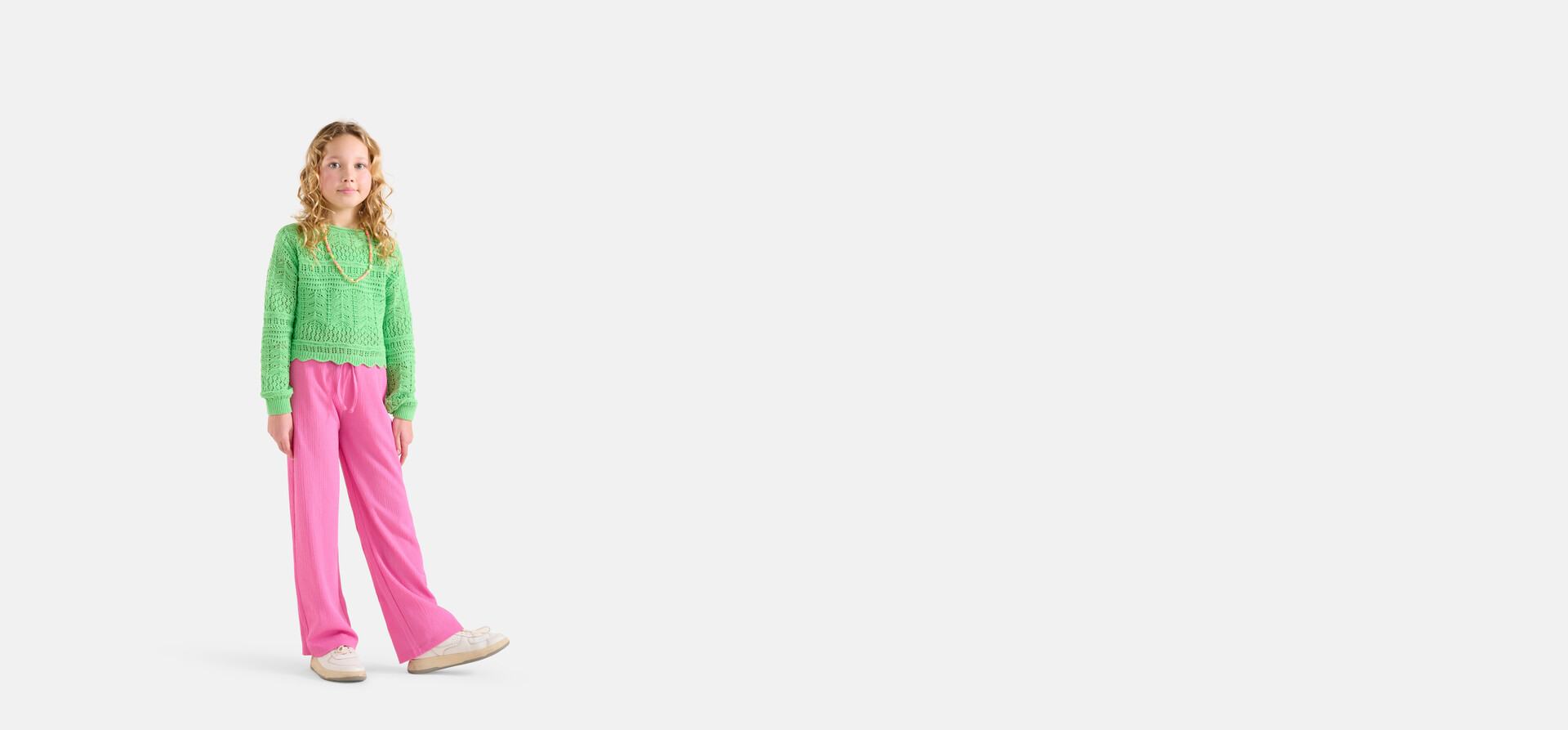 Crinkle Palazzo Hose Rosa SHOEBY GIRLS