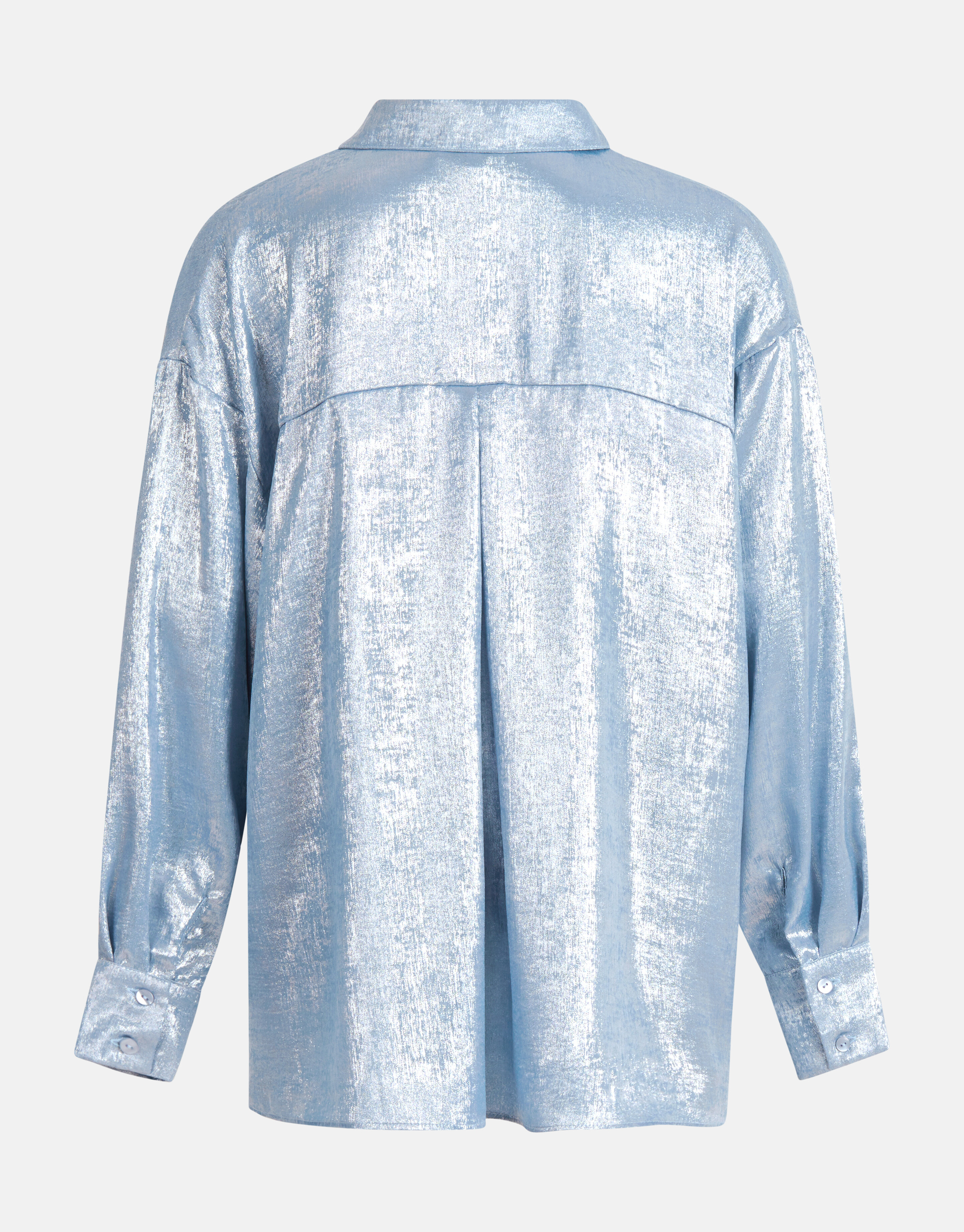 Metallic-Bluse Hellblau SHOEBY WOMEN
