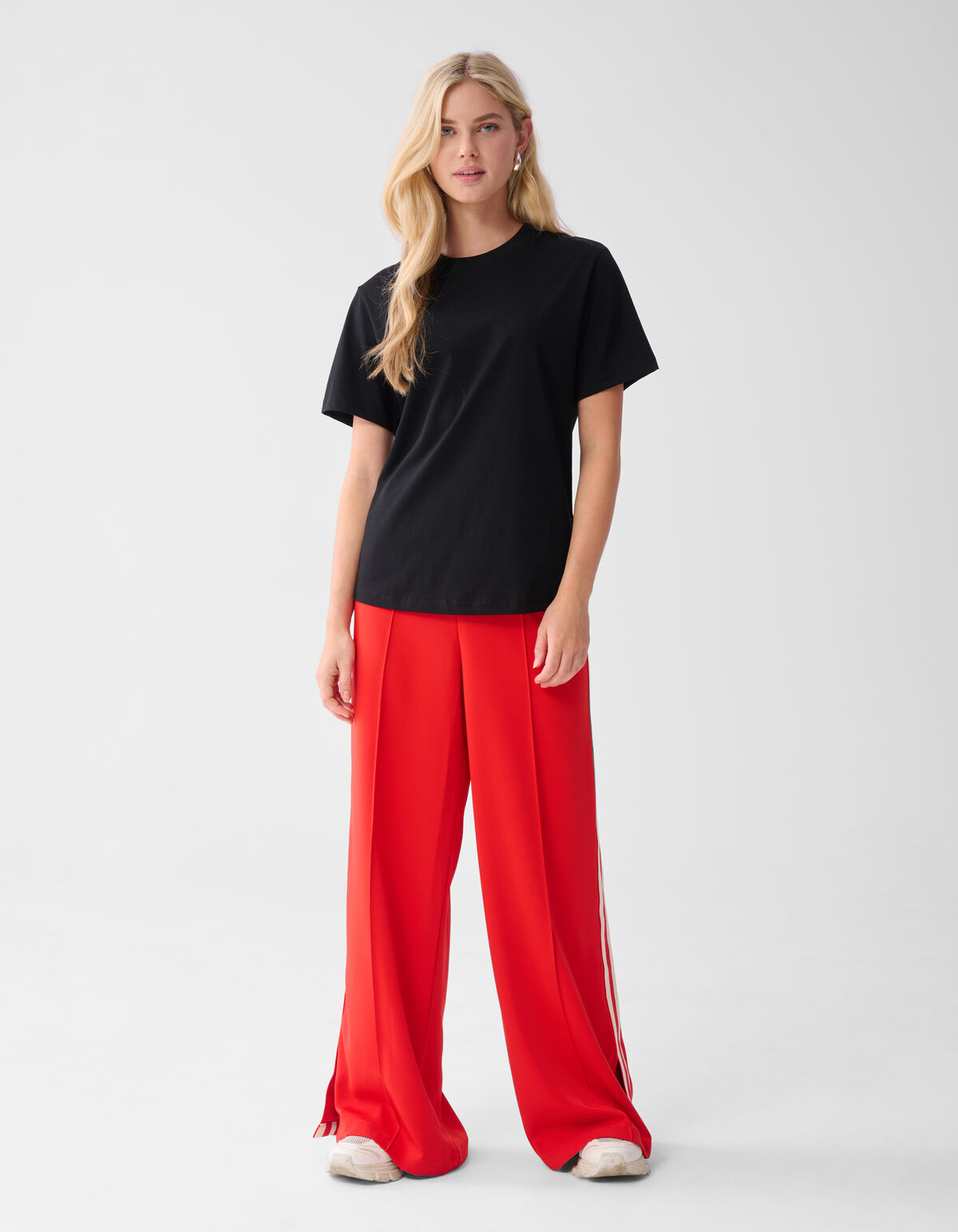 Seitenstreifen-Hose Rot SHOEBY WOMEN