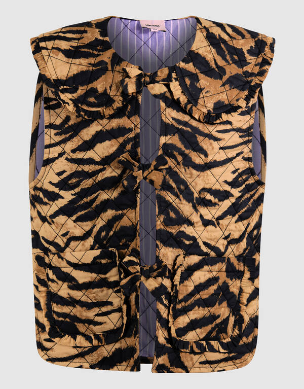 Kragen Tiger Gilet Braun SHOEBY GIRLS