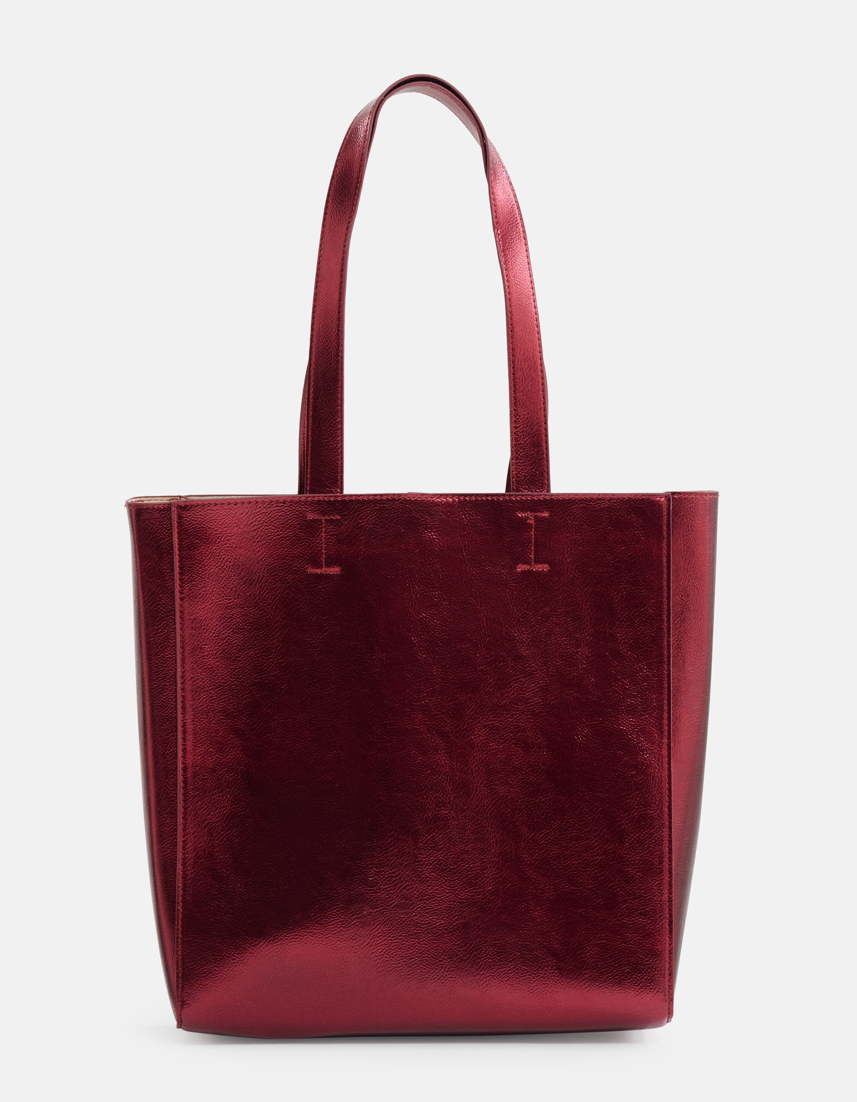 Metallic Shopper Tasche Bordeaux SHOEBY ACCESSOIRES