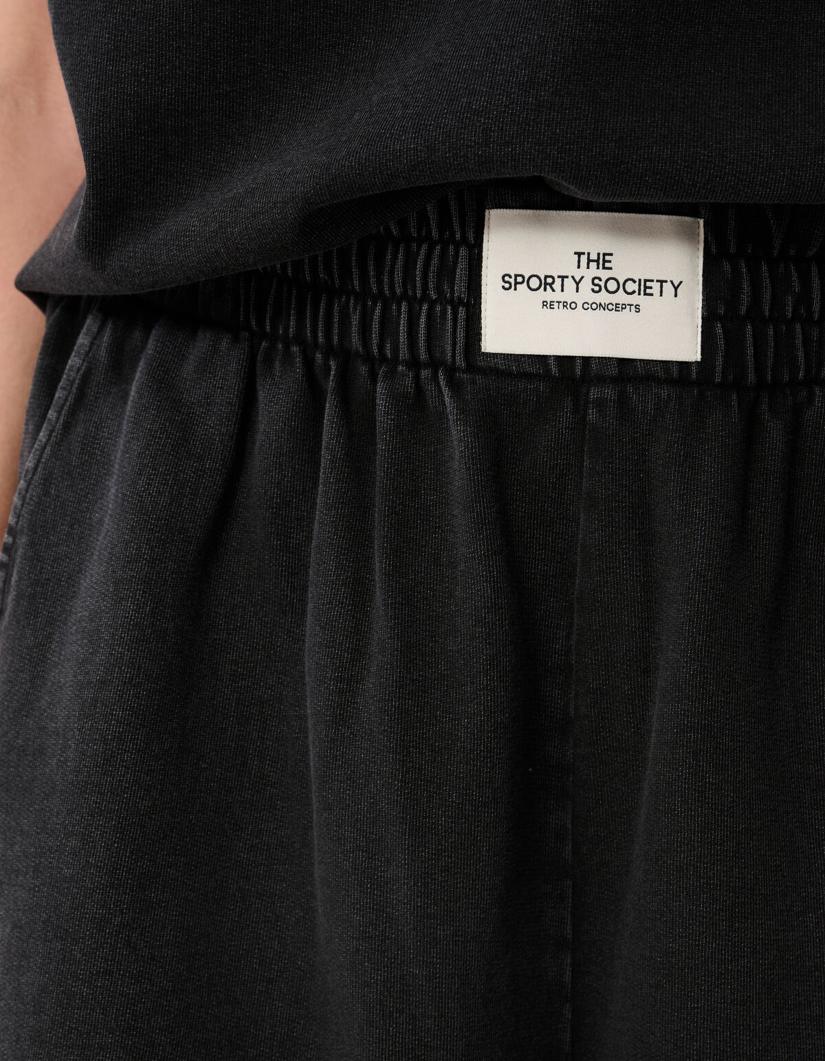 Gewaschene Sweat-Shorts Dunkelgrau SHOEBY WOMEN