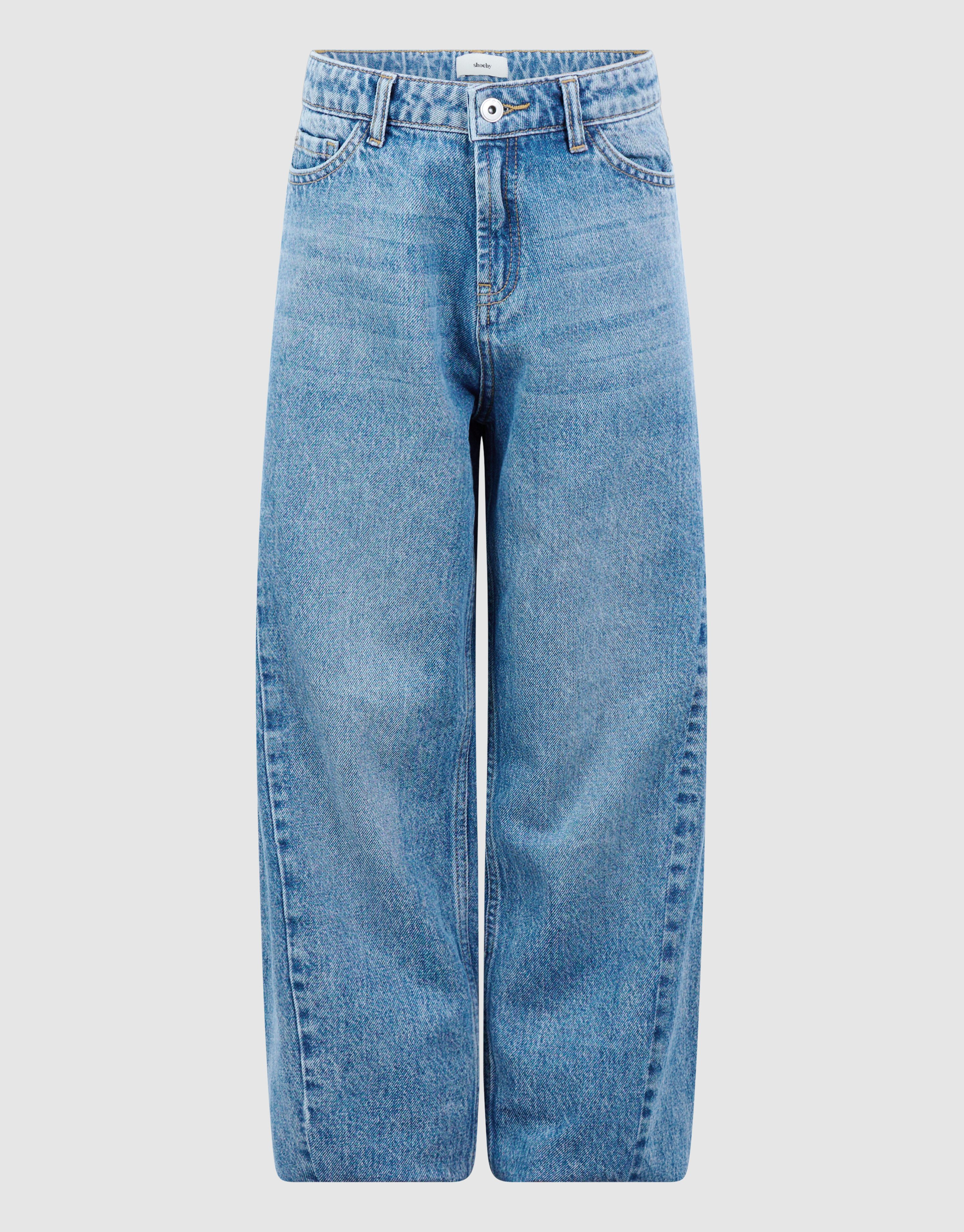 Jeans mit Naht und Barrel-Fit-Passform, blau SHOEBY GIRLS
