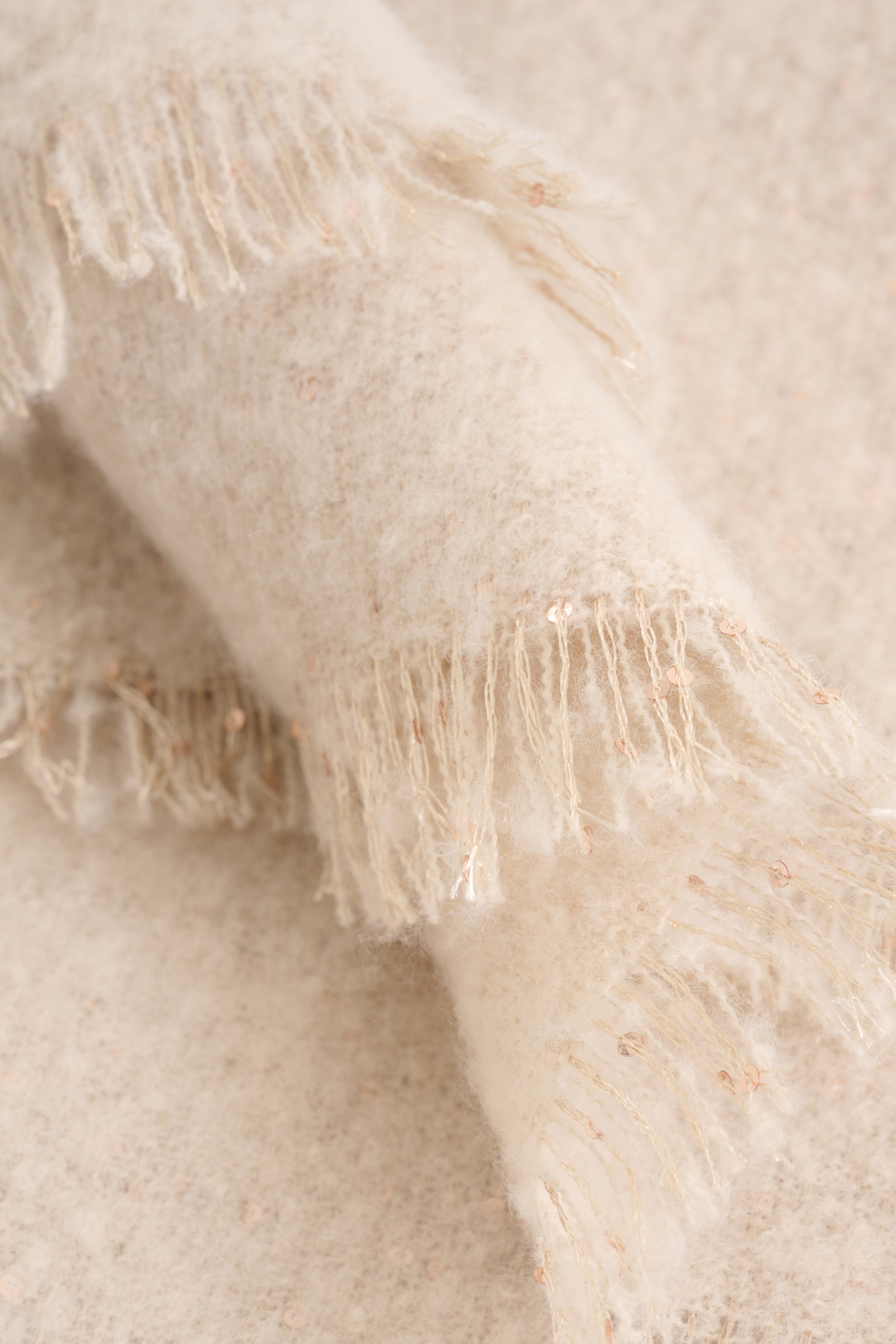 Paillettenschal Beige SHOEBY ACCESSOIRES