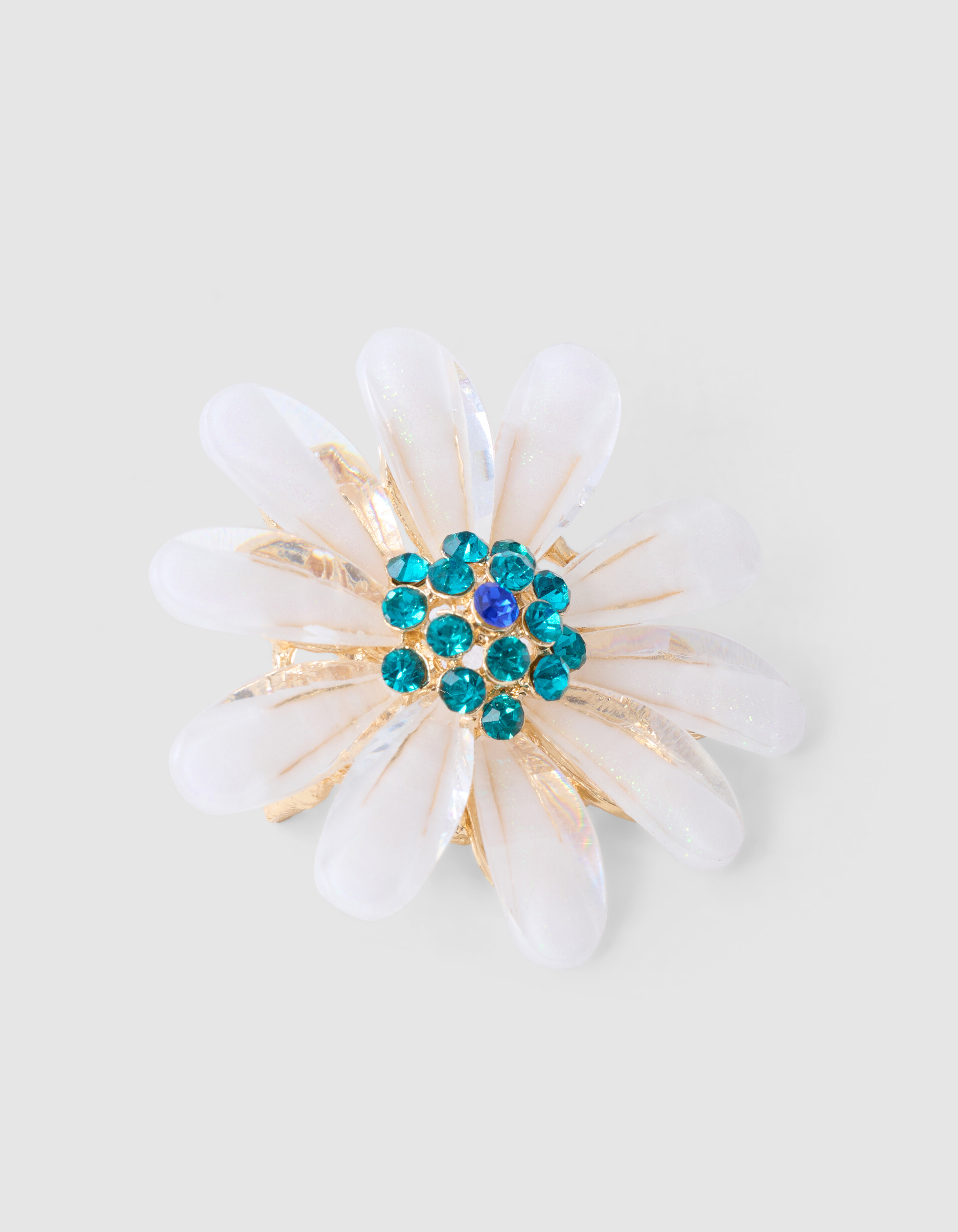 Brosche Blume Off White SHOEBY ACCESSOIRES