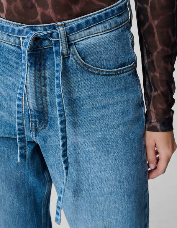 Balloon Fit Jeans Dunkelblau SHOEBY WOMEN