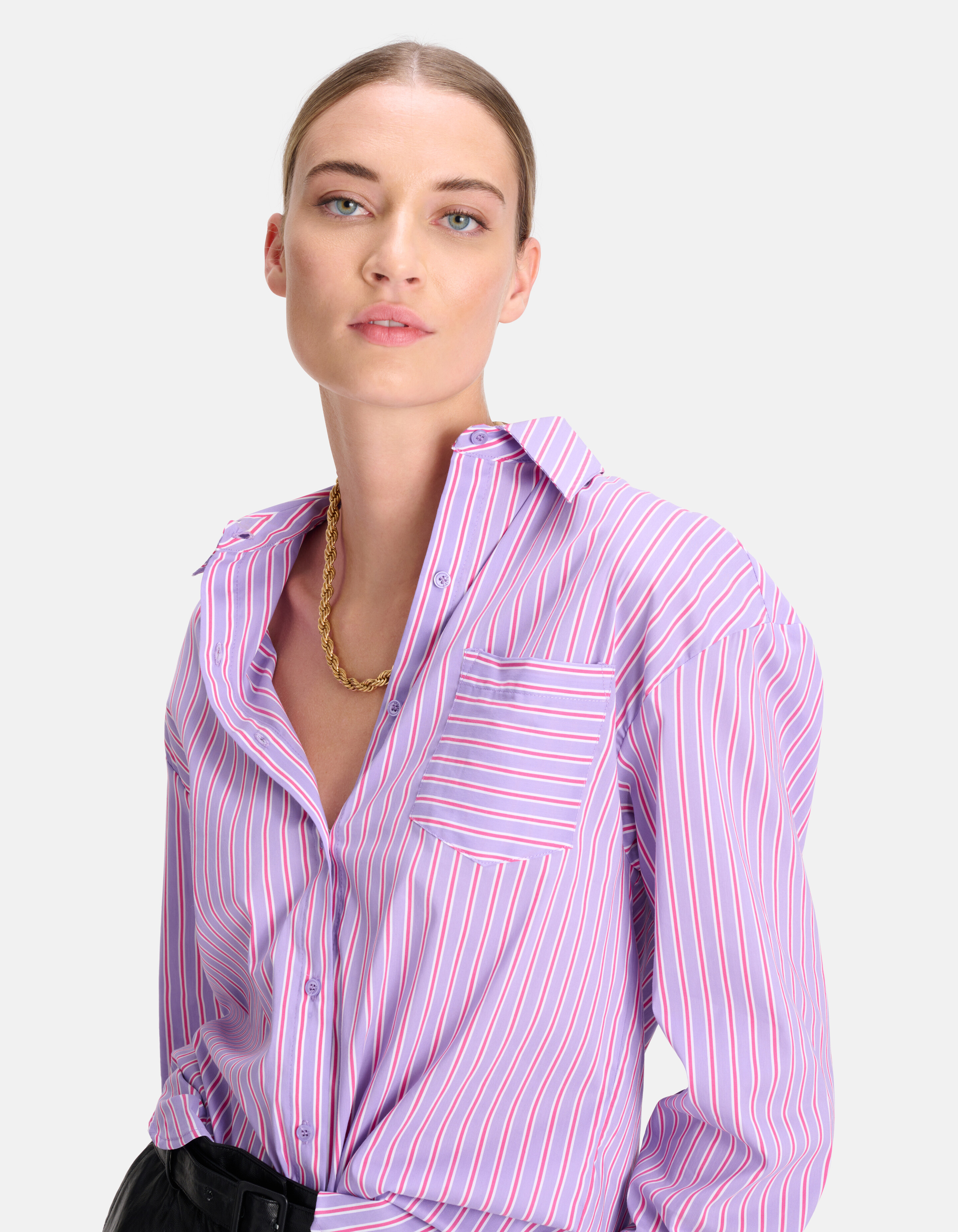 Gestreifte Bluse Lila SHOEBY WOMEN