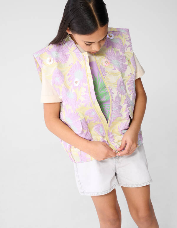 Verzierte Bomberweste Hellviolett SHOEBY GIRLS