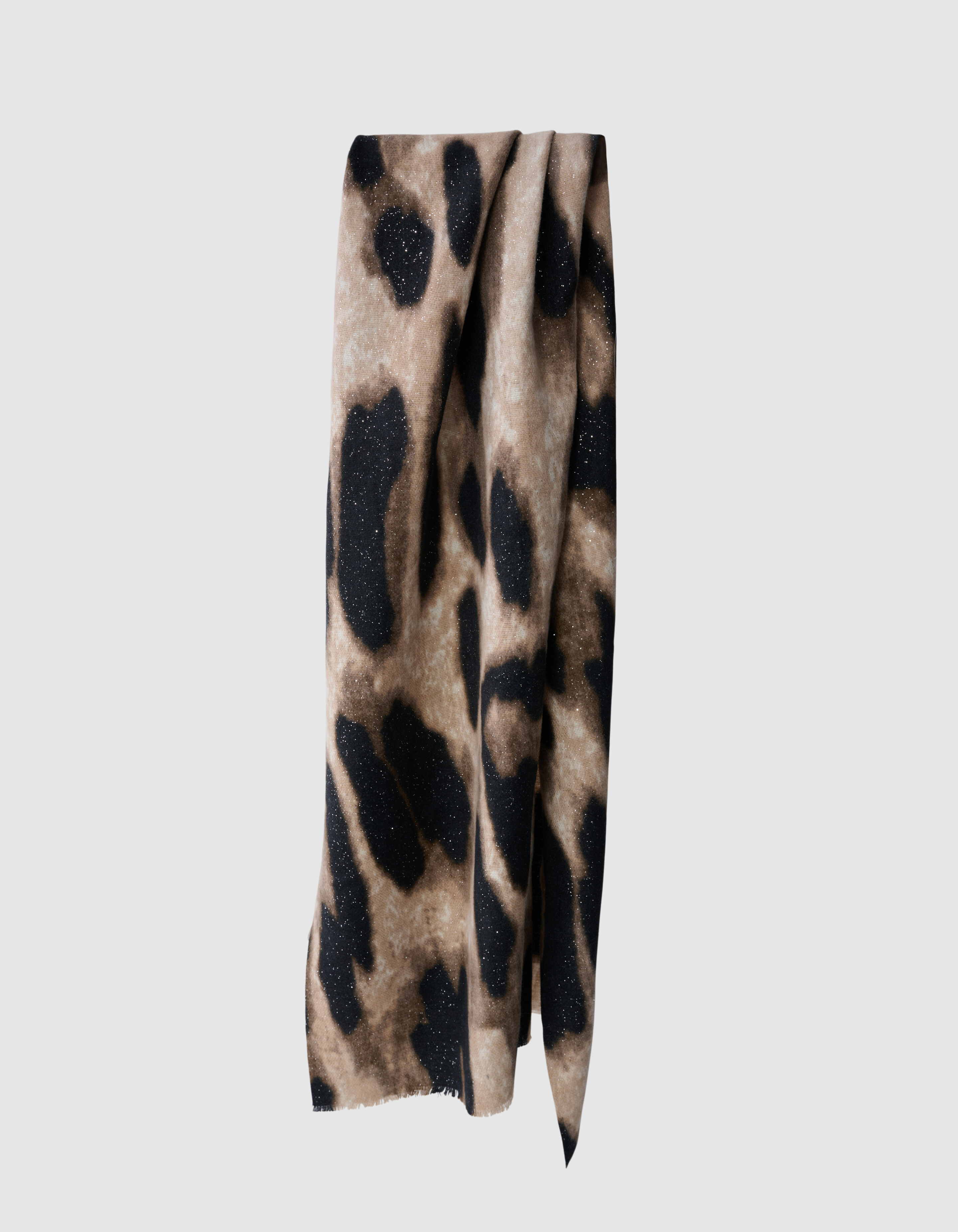 Glitzer Leopard Schal Braun SHOEBY ACCESSOIRES