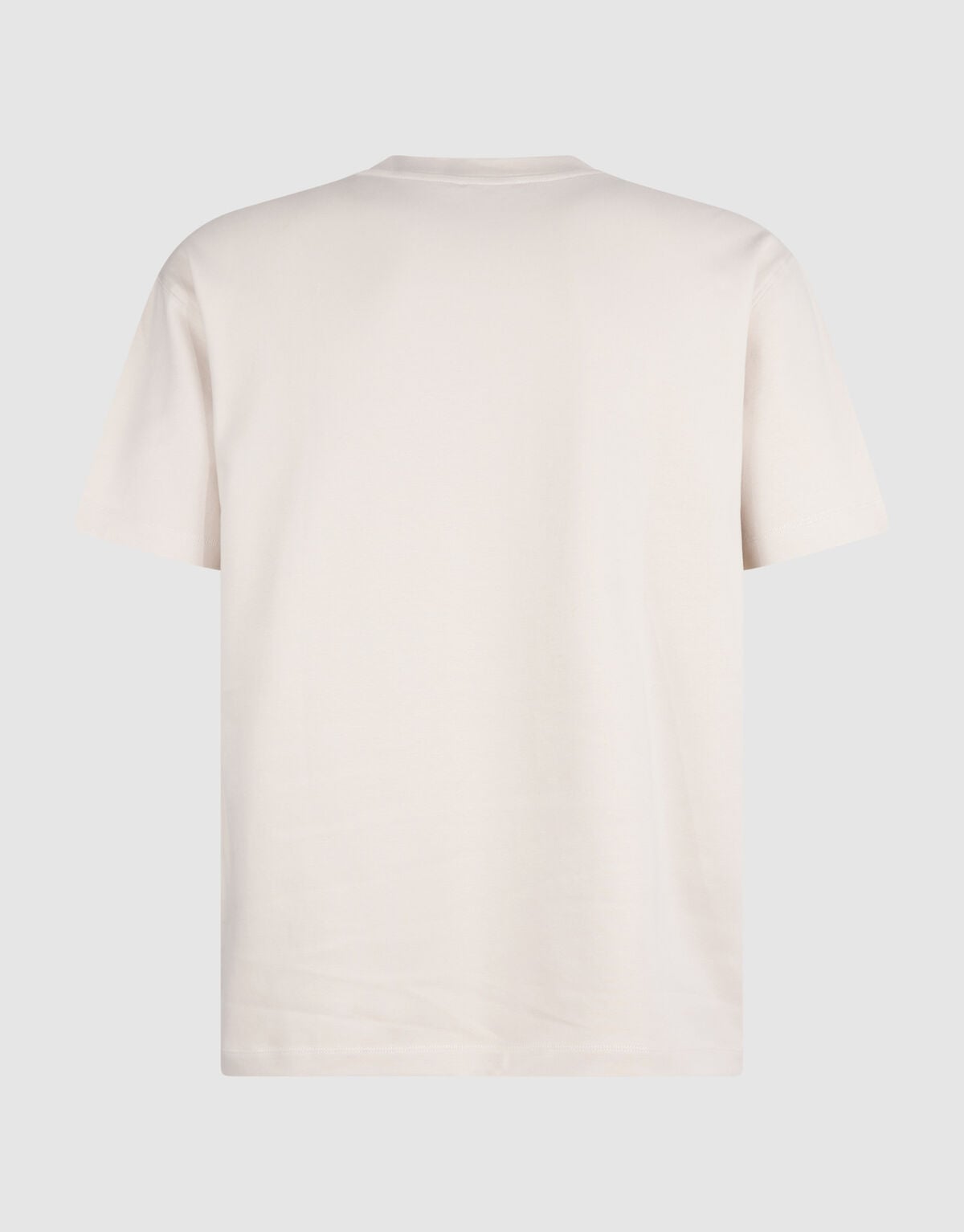 Basic-T-Shirt mit Aufdruck Beige SHOEBY MEN