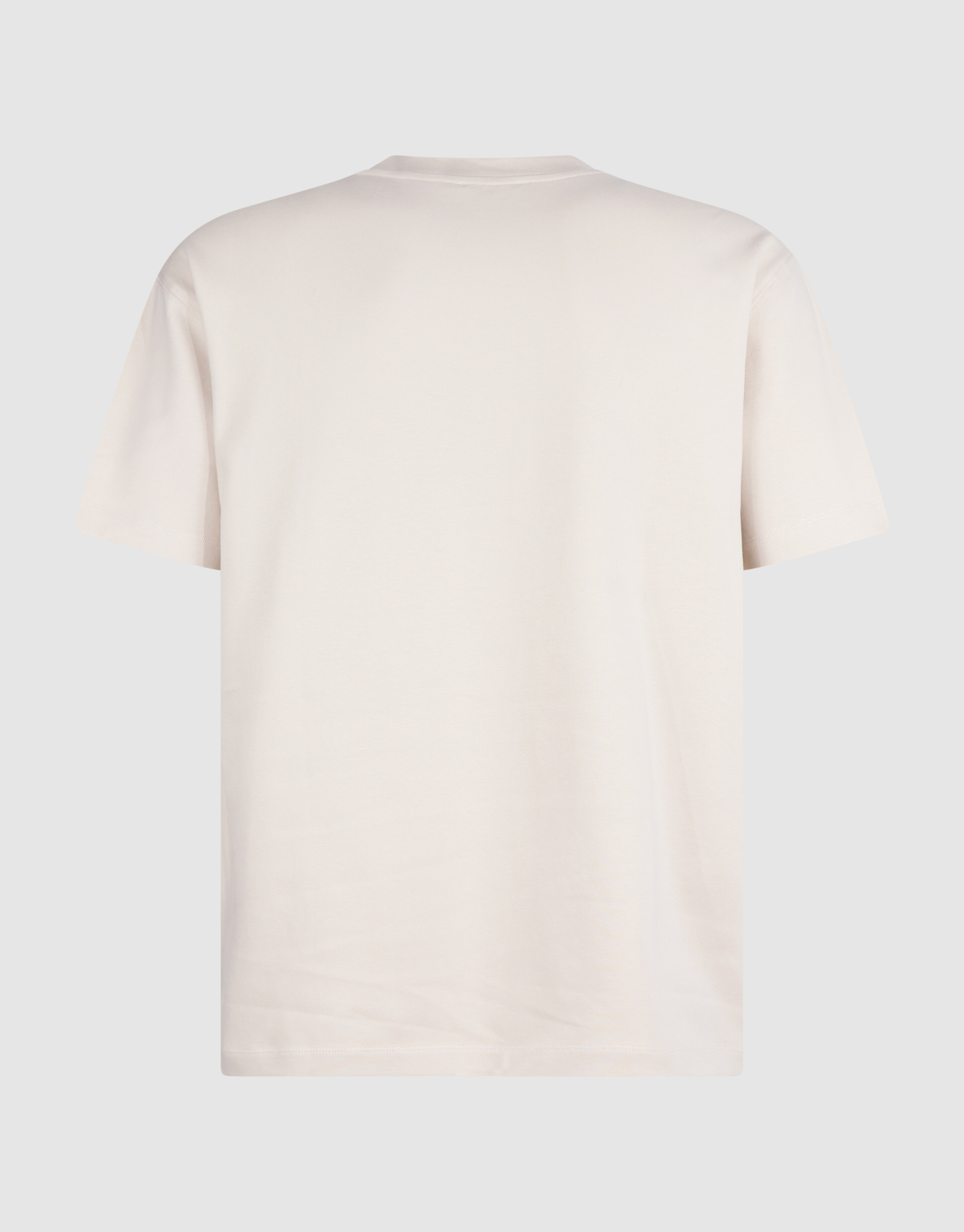 Basic-T-Shirt mit Aufdruck Beige SHOEBY MEN