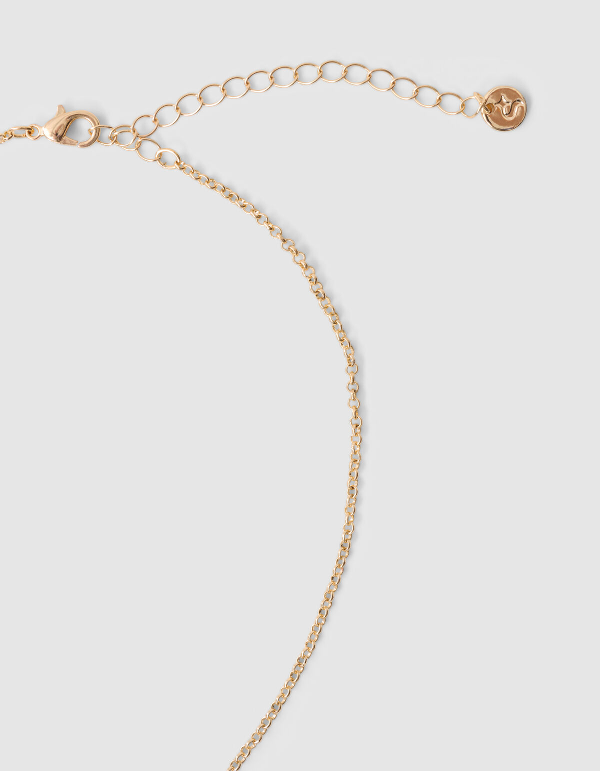 Goldfarbene Halskette mit Blumenanhänger SHOEBY ACCESSOIRES