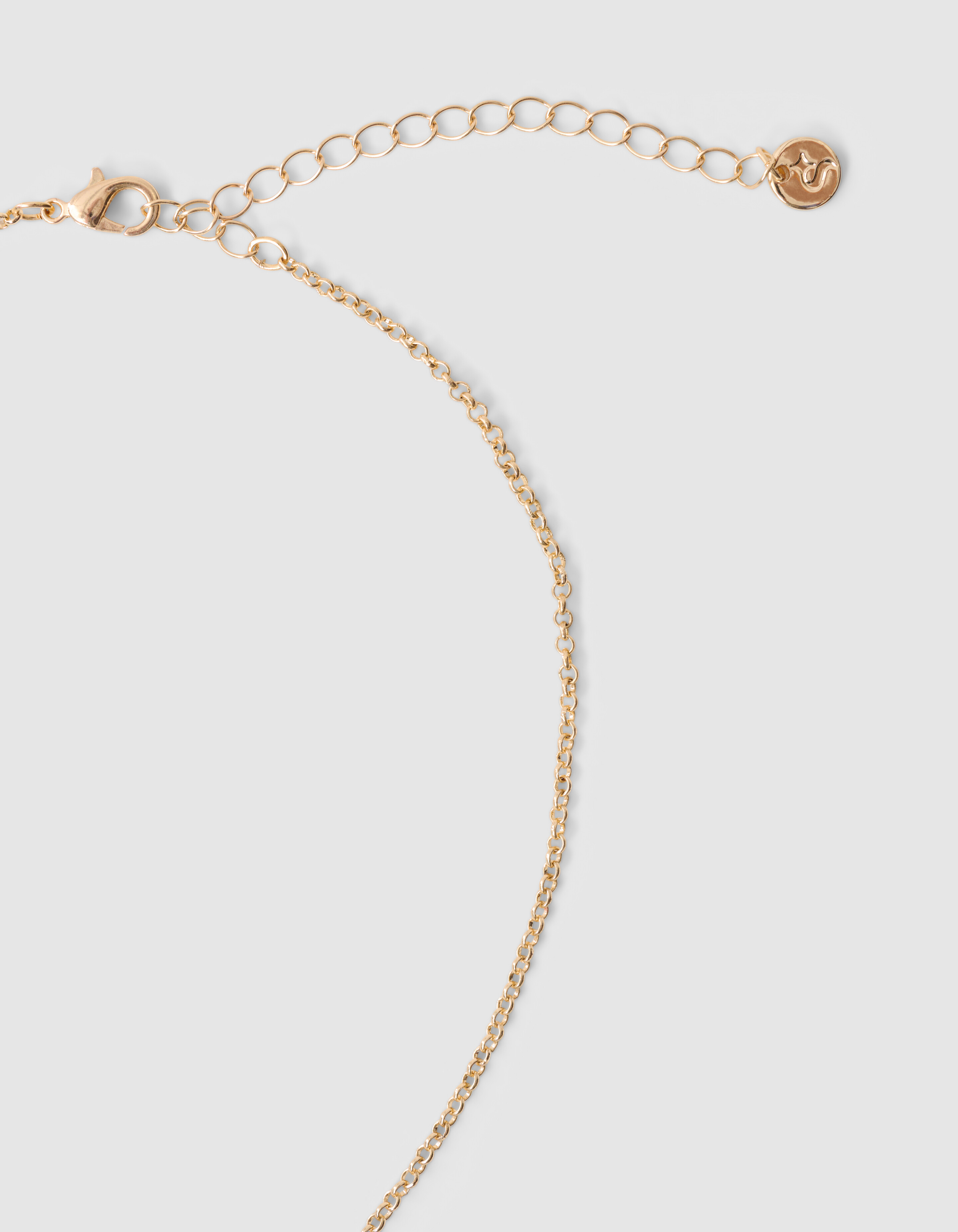 Goldfarbene Halskette mit Blumenanhänger SHOEBY ACCESSOIRES