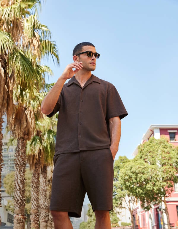 Ripphemd Dunkelbraun SHOEBY MEN