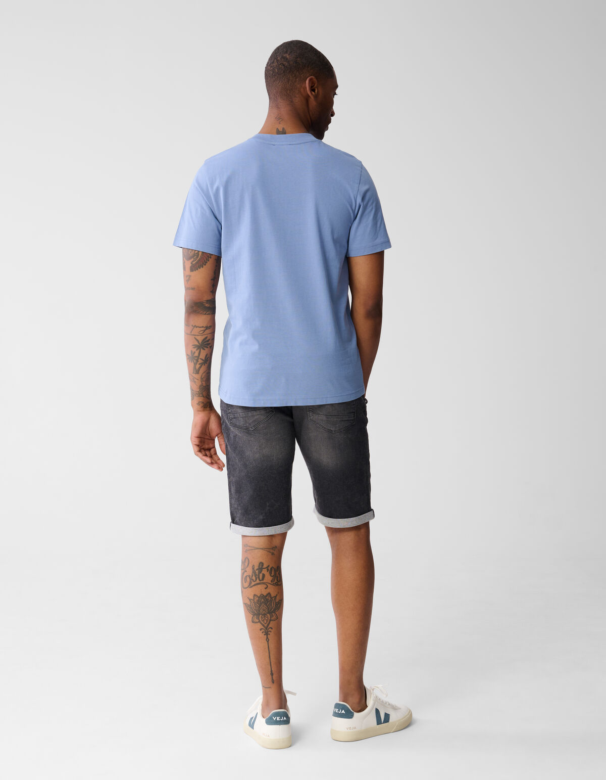 Palm Artwork T-shirt Hellblau SHOEBY MEN