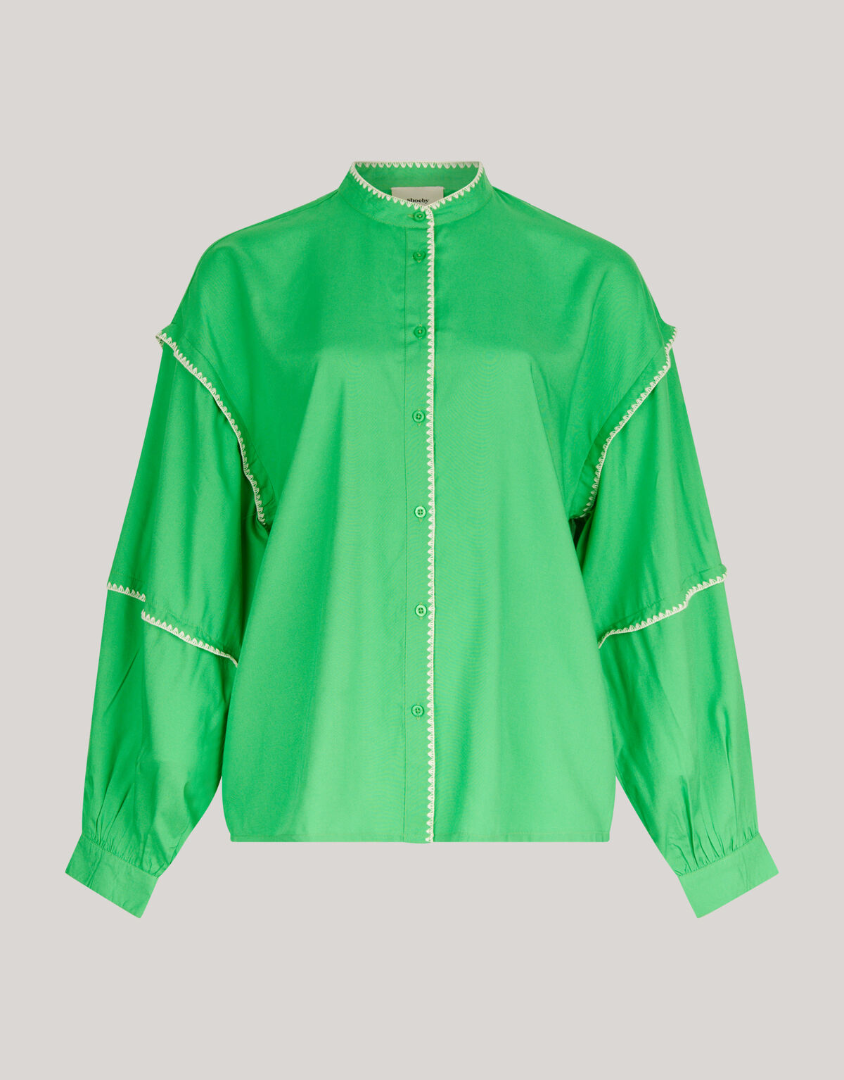 Stickerei Bluse Grün SHOEBY WOMEN