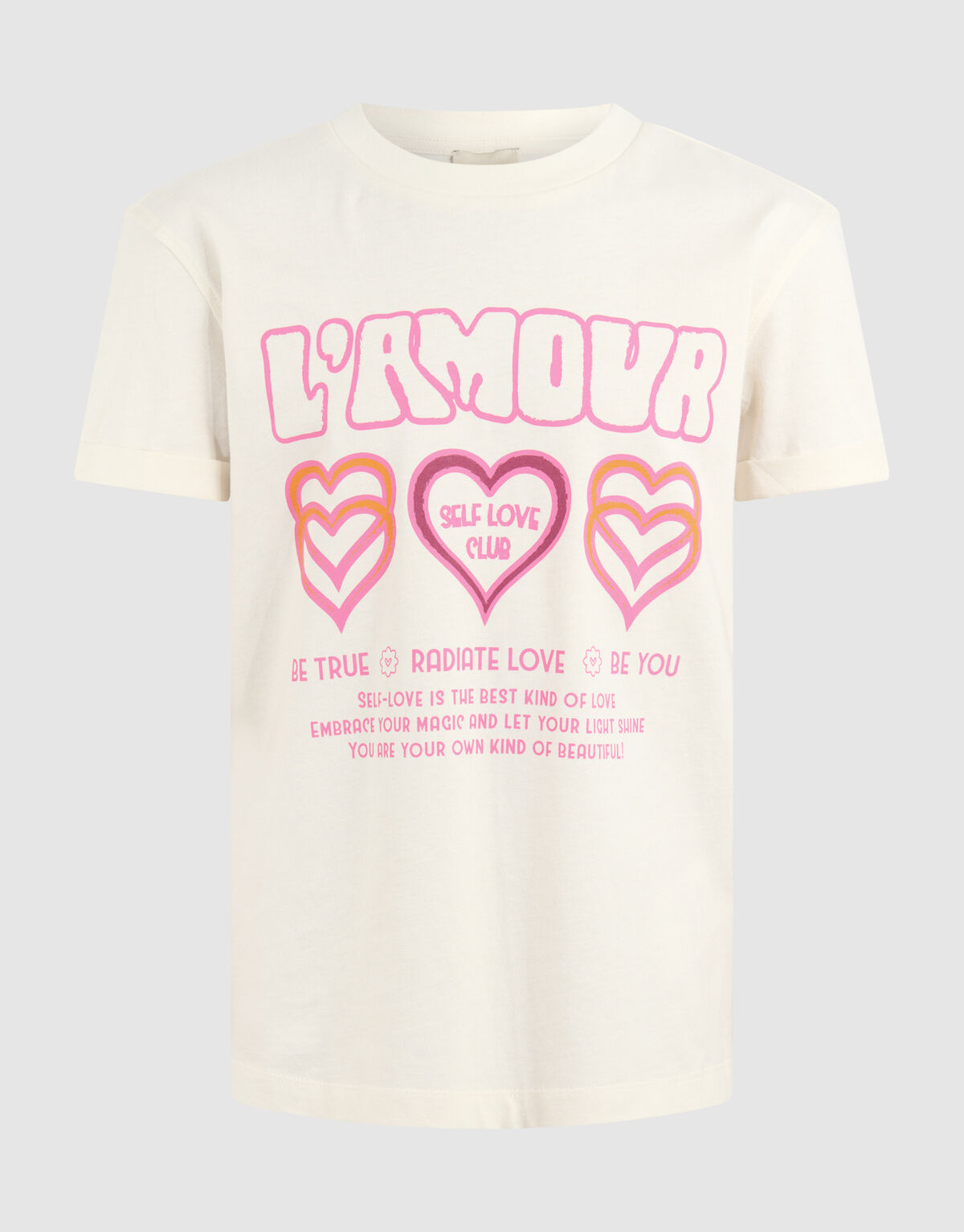 L'amour Artwork T-shirt Off Weiß SHOEBY GIRLS