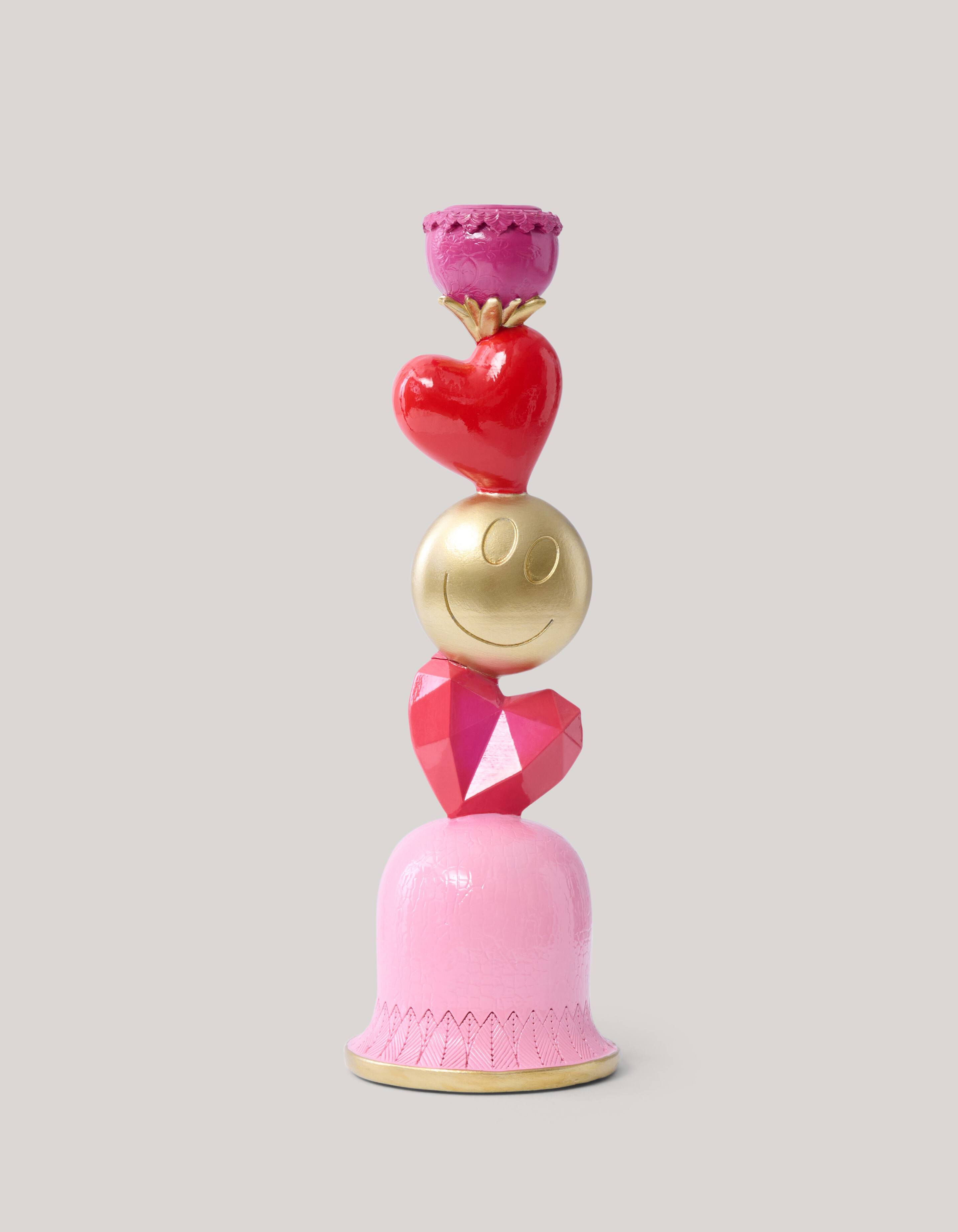 Smiley Kerzenständer Rosa von Fred SHOEBY ACCESSOIRES
