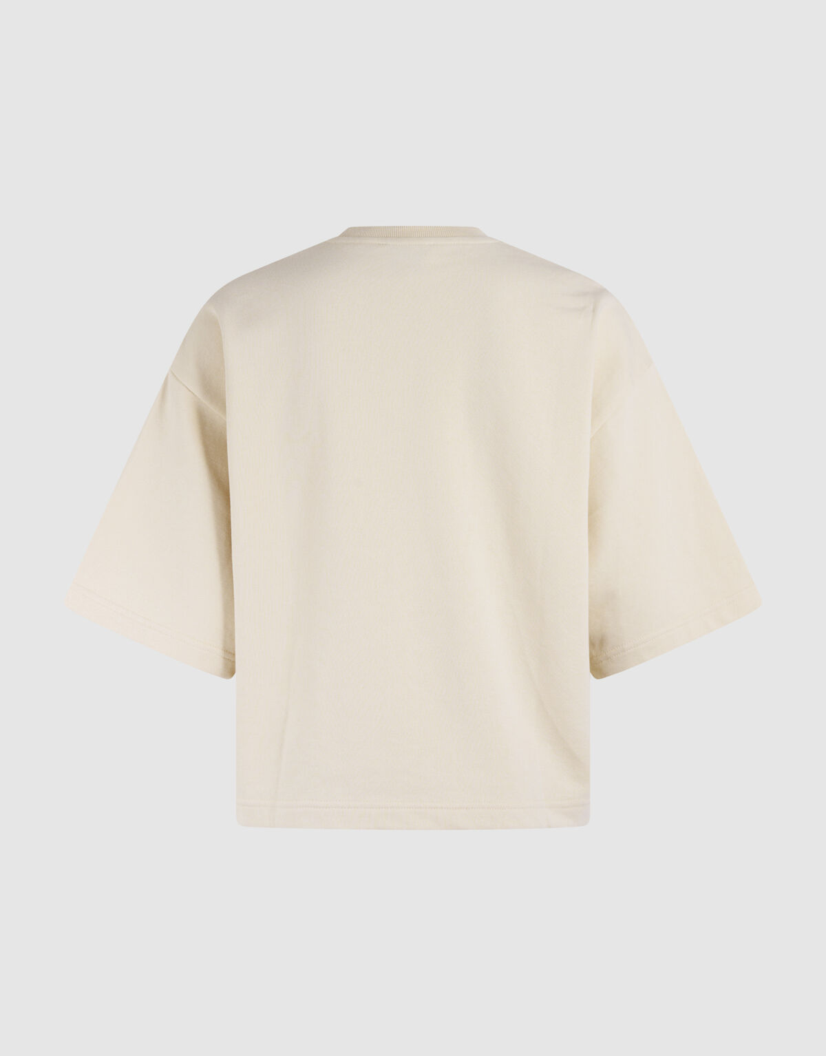 Sweat-T-Shirt in Übergröße Off White SHOEBY WOMEN