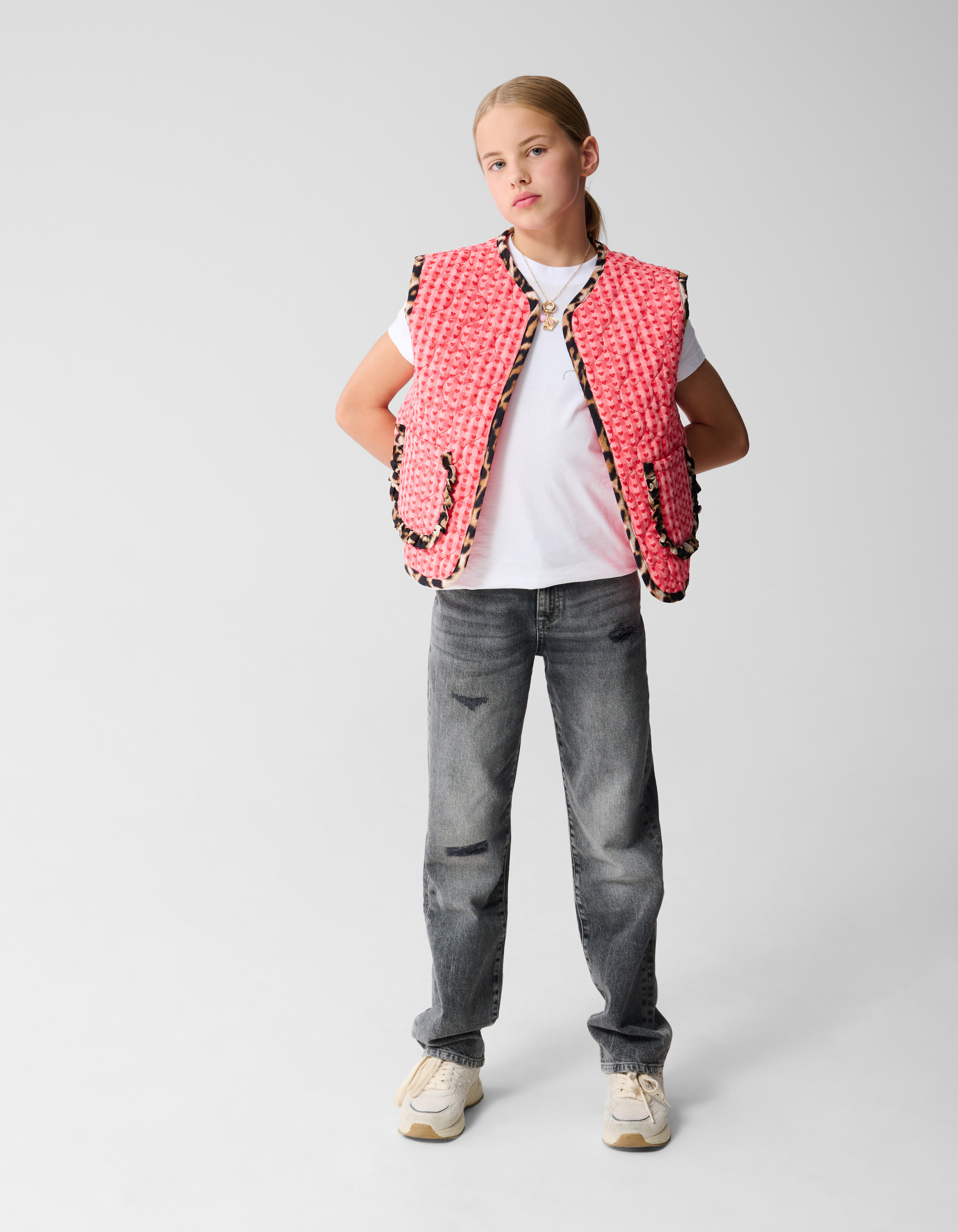 Gesteppte Herz-Weste Rosa SHOEBY GIRLS
