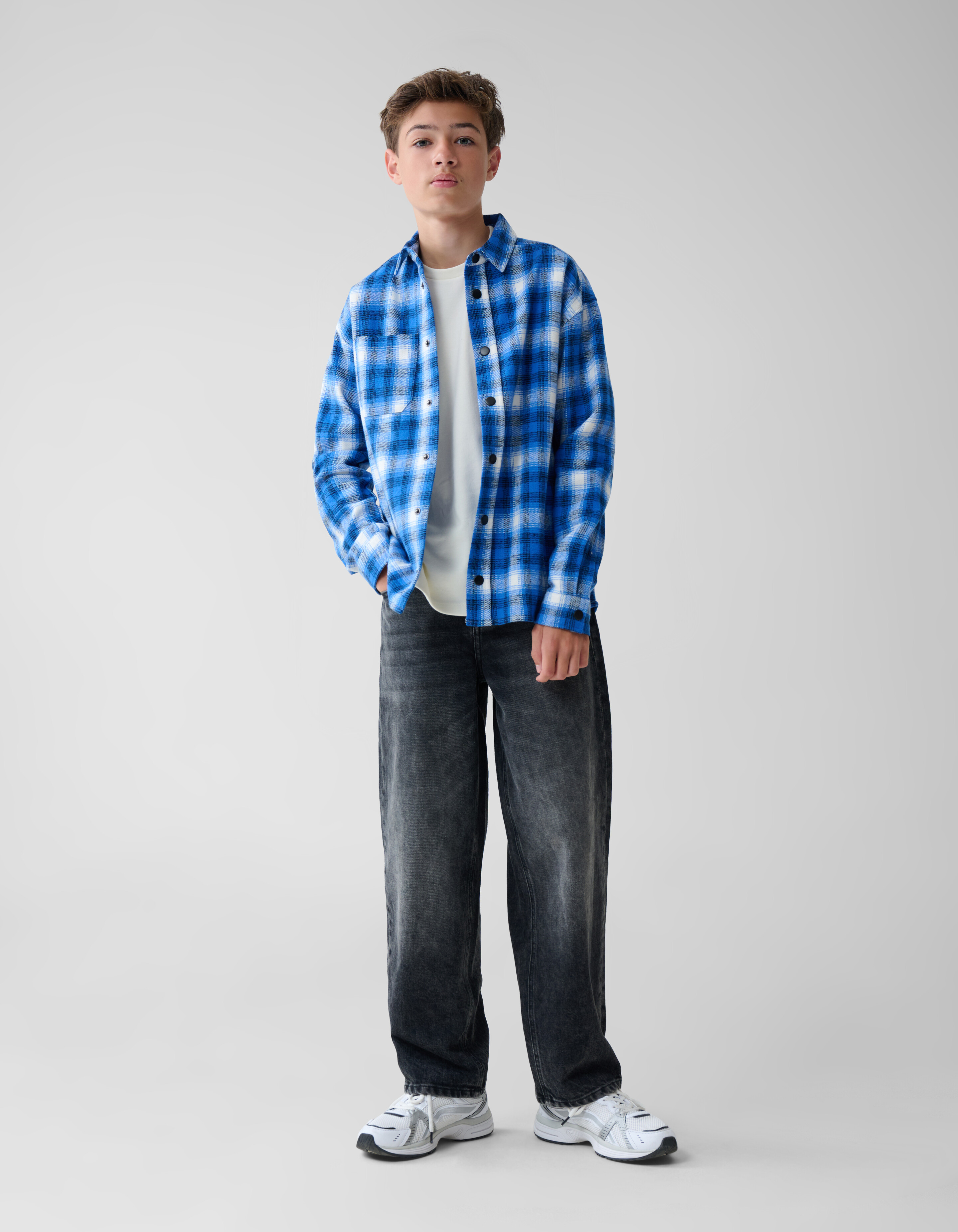 Kariertes Hemd Blau SHOEBY BOYS
