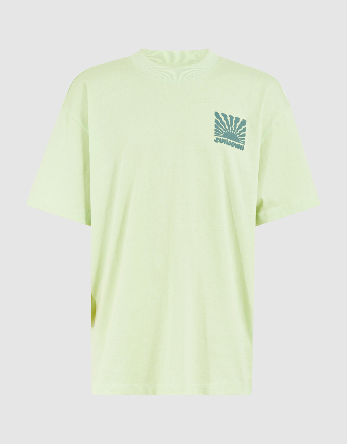 Gewelltes Sonnen-T-Shirt Hellgrün SHOEBY BOYS