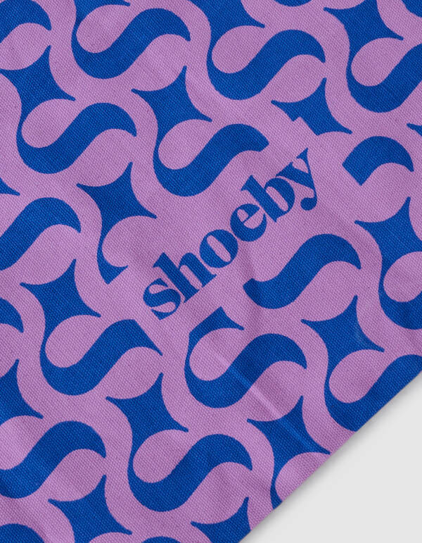 Shoeby Logo Shopper Blau/Lila SHOEBY ACCESSOIRES