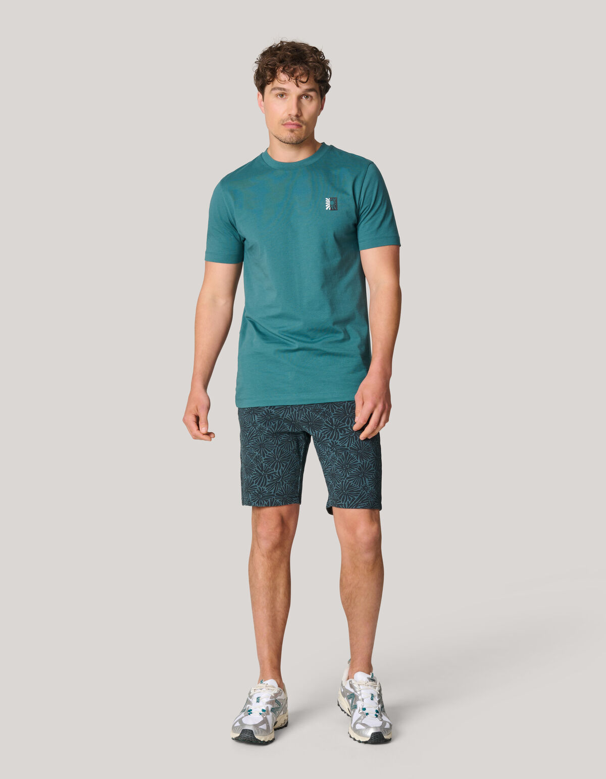 Printed Short Turquoise/Zwart SHOEBY MEN