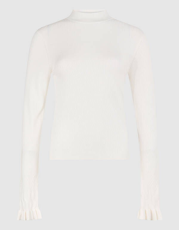 Frill Top Gebroken Wit SHOEBY WOMEN