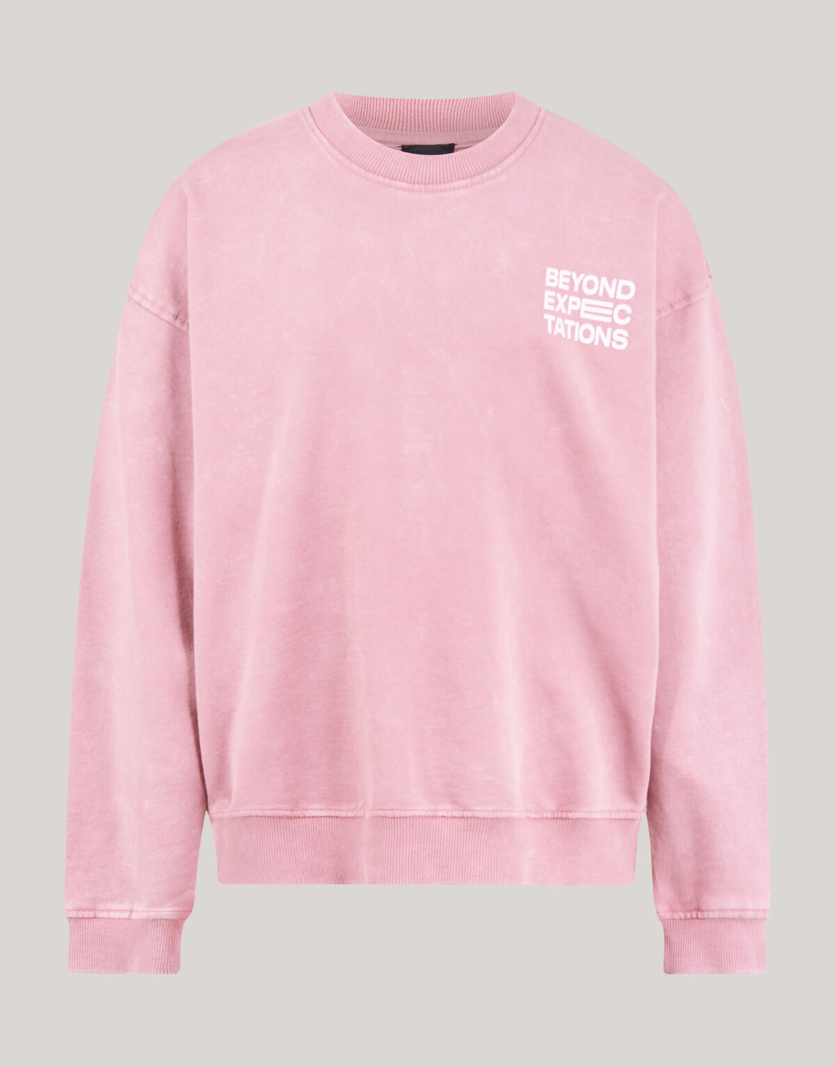 Acid Wash Pullover Donkerroze SHOEBY BOYS