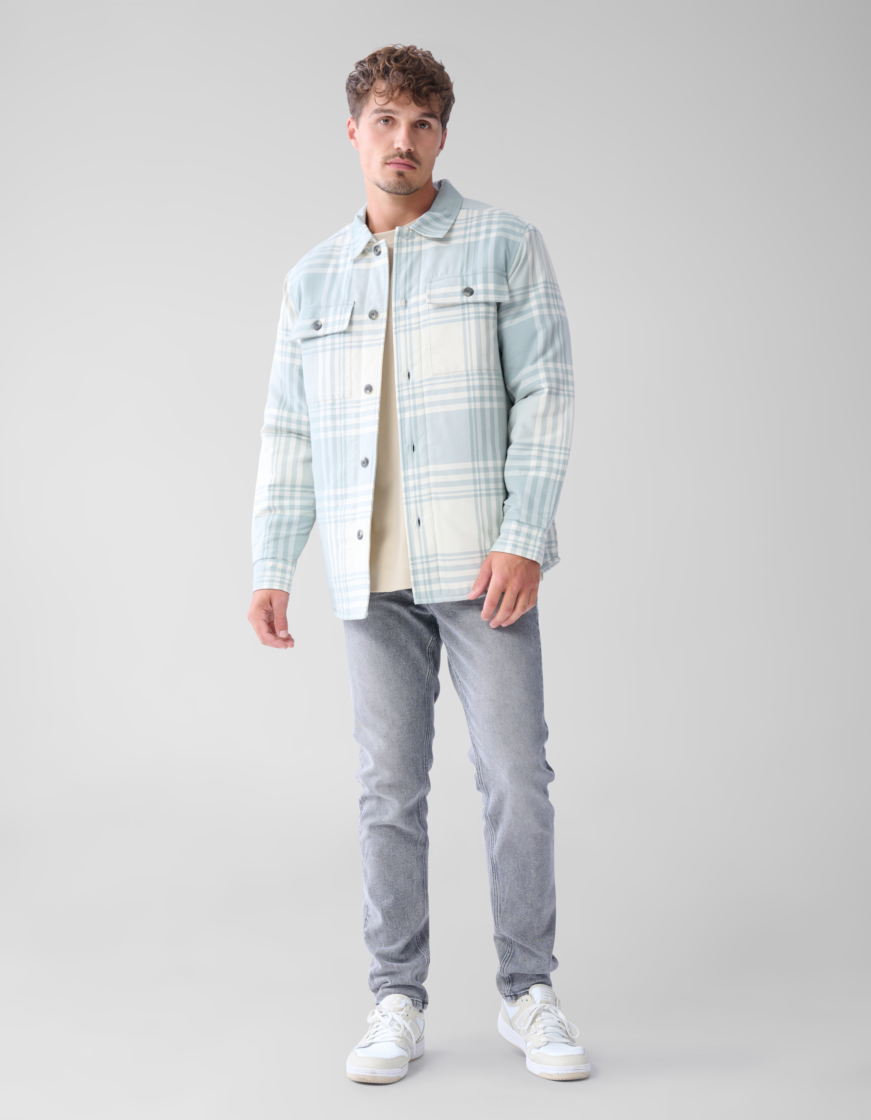 Weich gepolstertes Überhemd Off White SHOEBY MEN