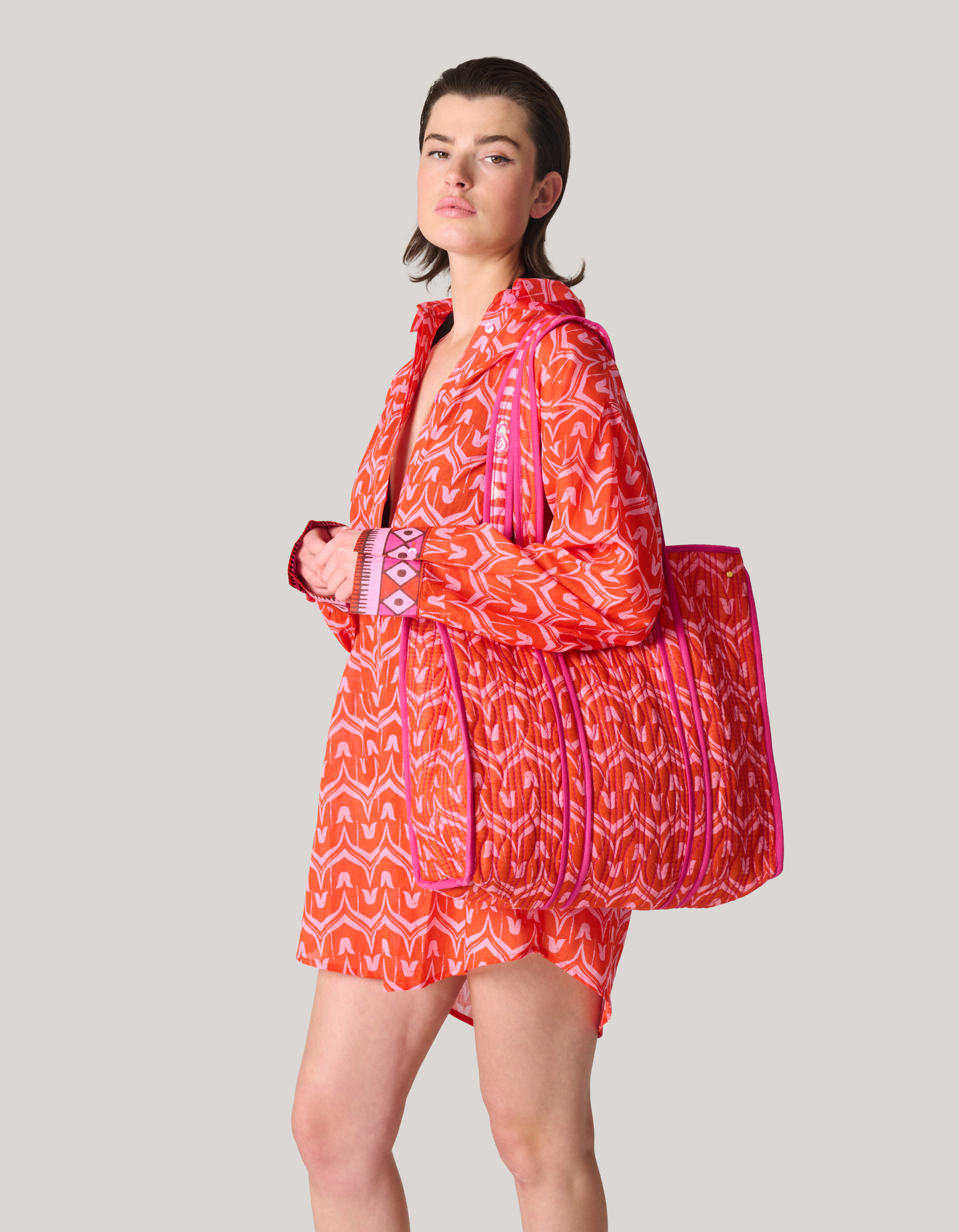 Bedruckter Shopper Oranje SHOEBY ACCESSOIRES