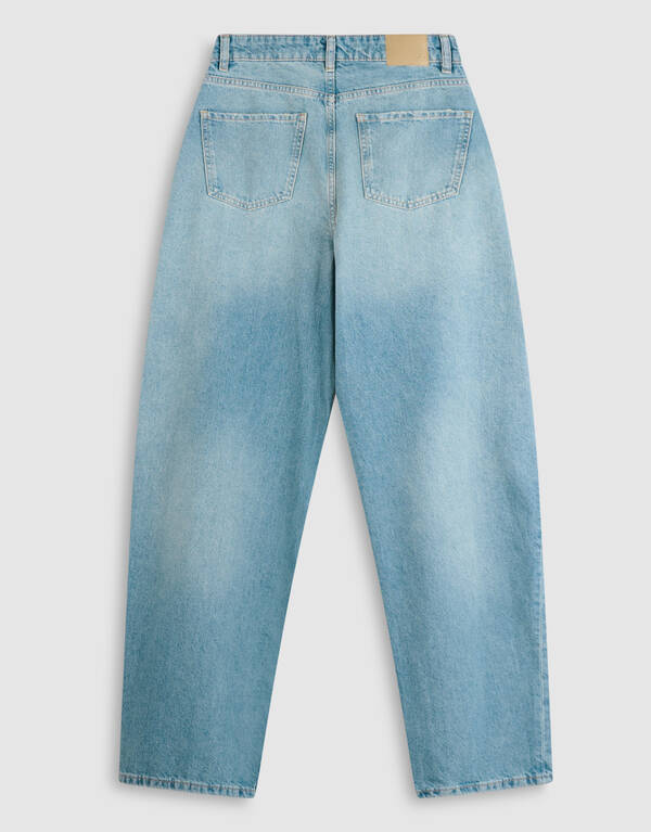 Baggy Fit, umgeschlagene Jeans Mittlerer Stein SHOEBY WOMEN