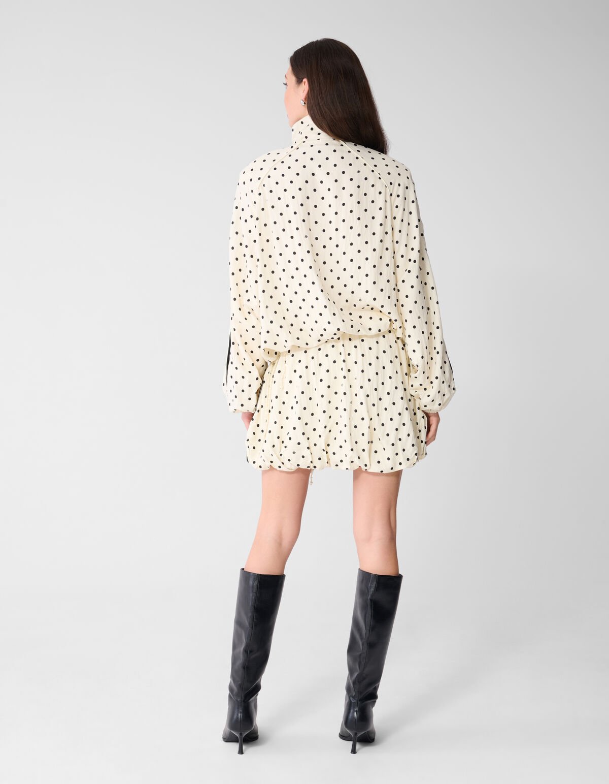 Oversized Polkadot Jack gebrochenes Wei&szlig; SHOEBY WOMEN