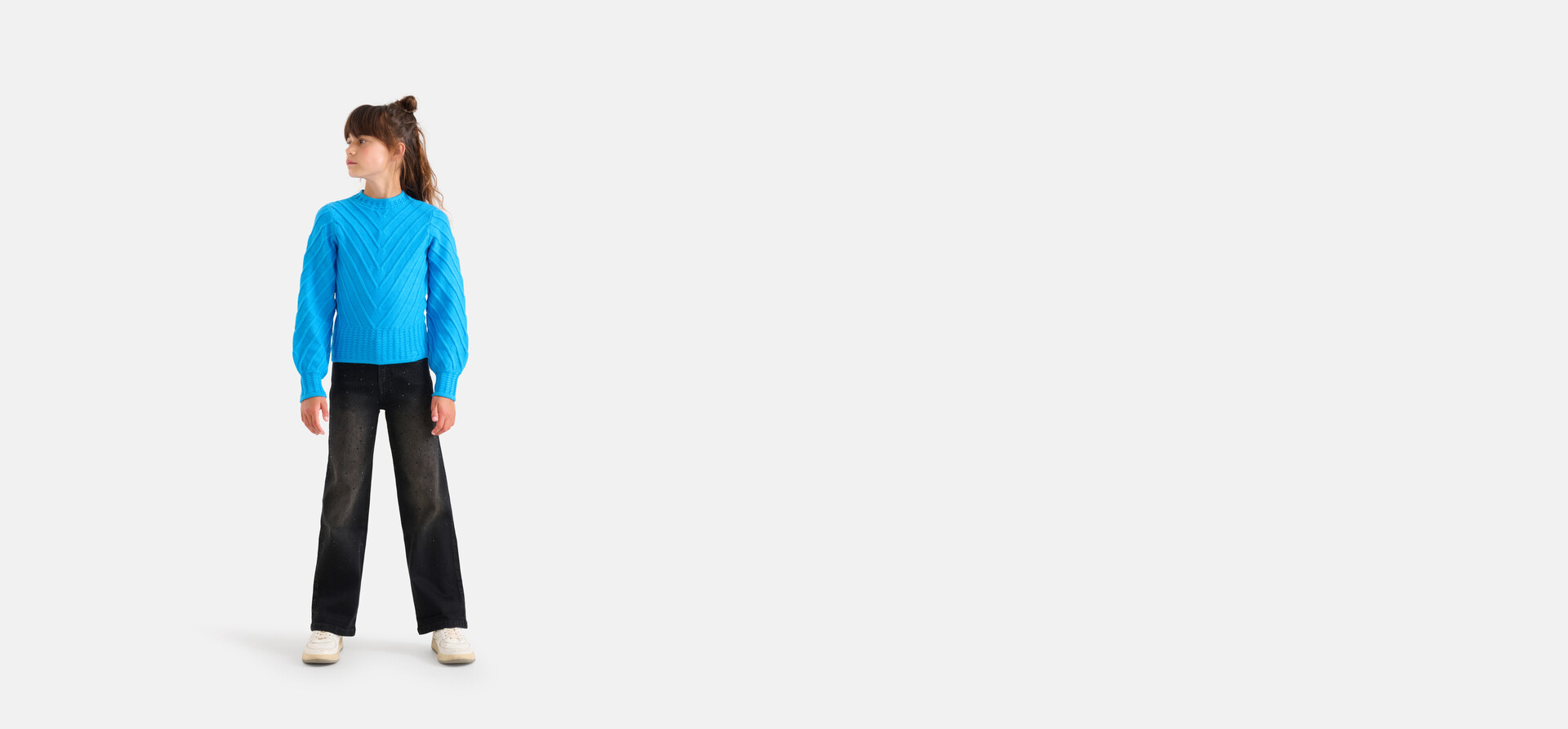Diagonaler Pullover Blau SHOEBY GIRLS