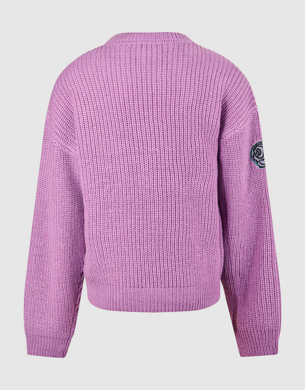 Bestickter Strickpullover Lila SHOEBY GIRLS