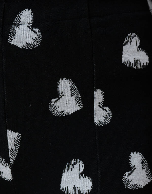 Heart Flared Legging Schwarz SHOEBY GIRLS