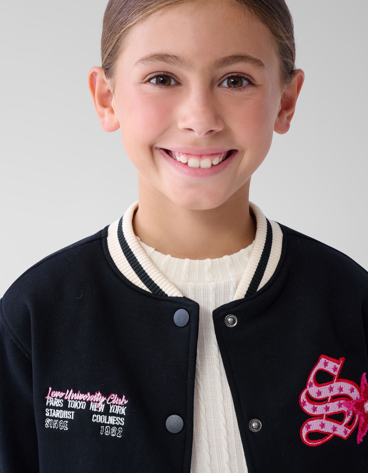 Varsity Bomber Schwarz SHOEBY GIRLS