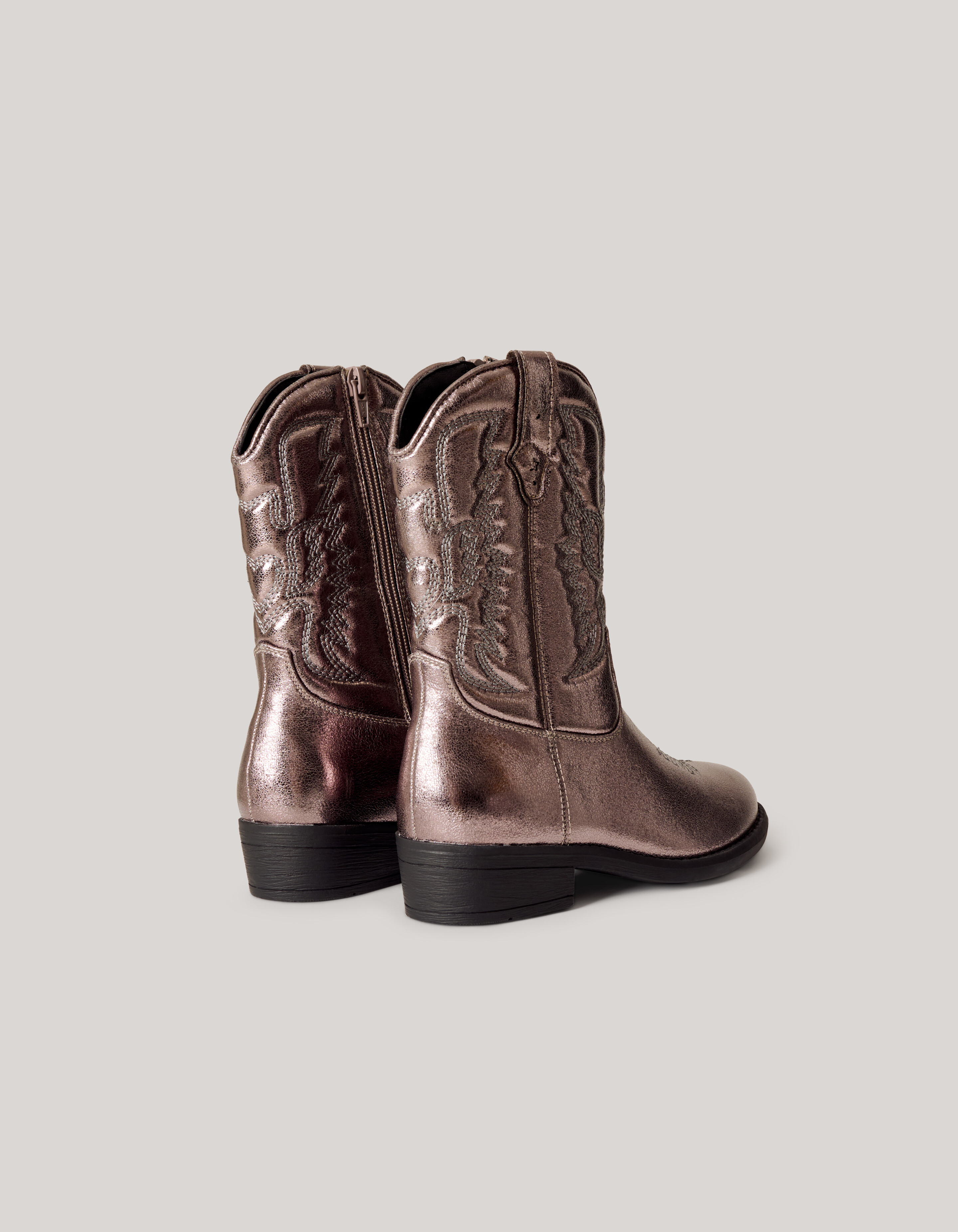 Metallische Cowboystiefel Gold SCHOENEN SHOEBY