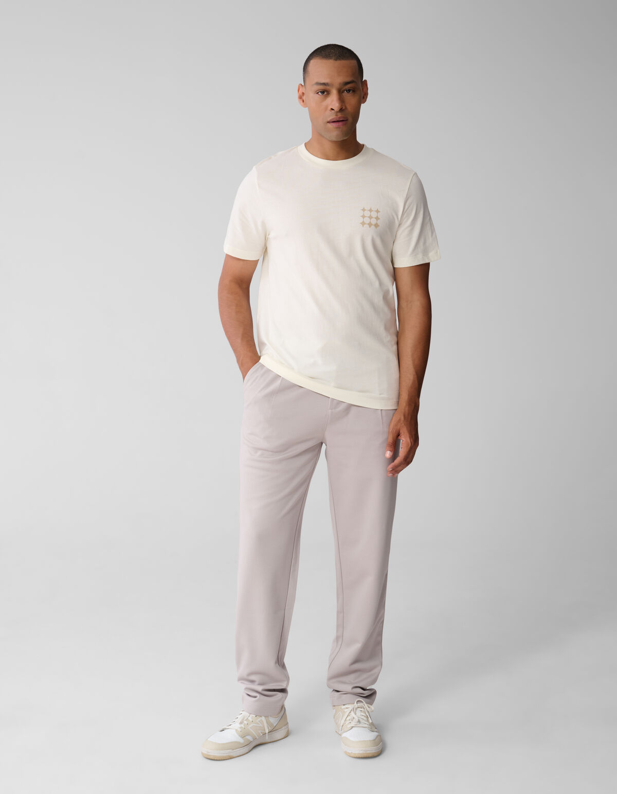 Multi Sparkle Logo T-shirt Off White SHOEBY MEN