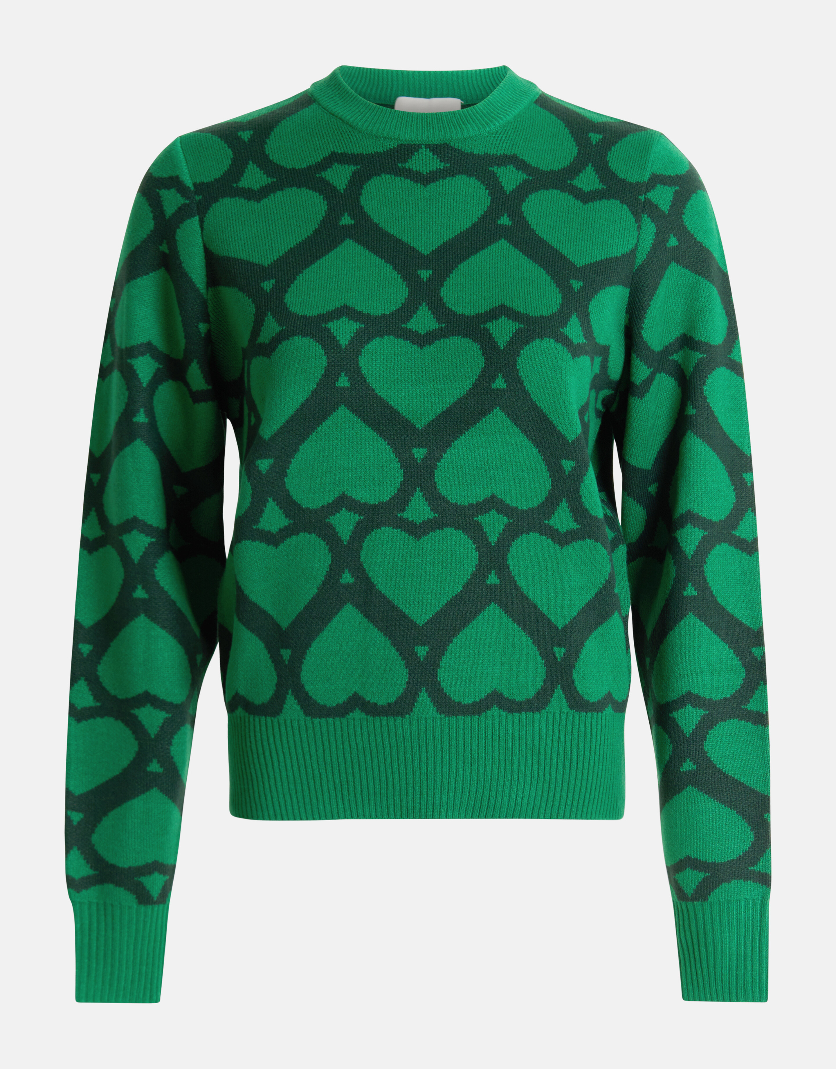 Bedruckter Jacquard-Pullover Grün SHOEBY WOMEN