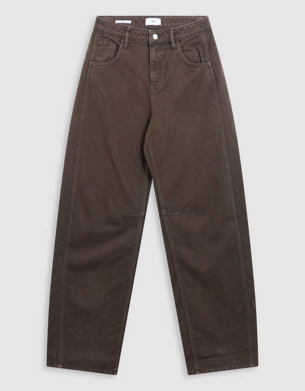 Clean Barrel Fit Jeans Braun SHOEBY WOMEN